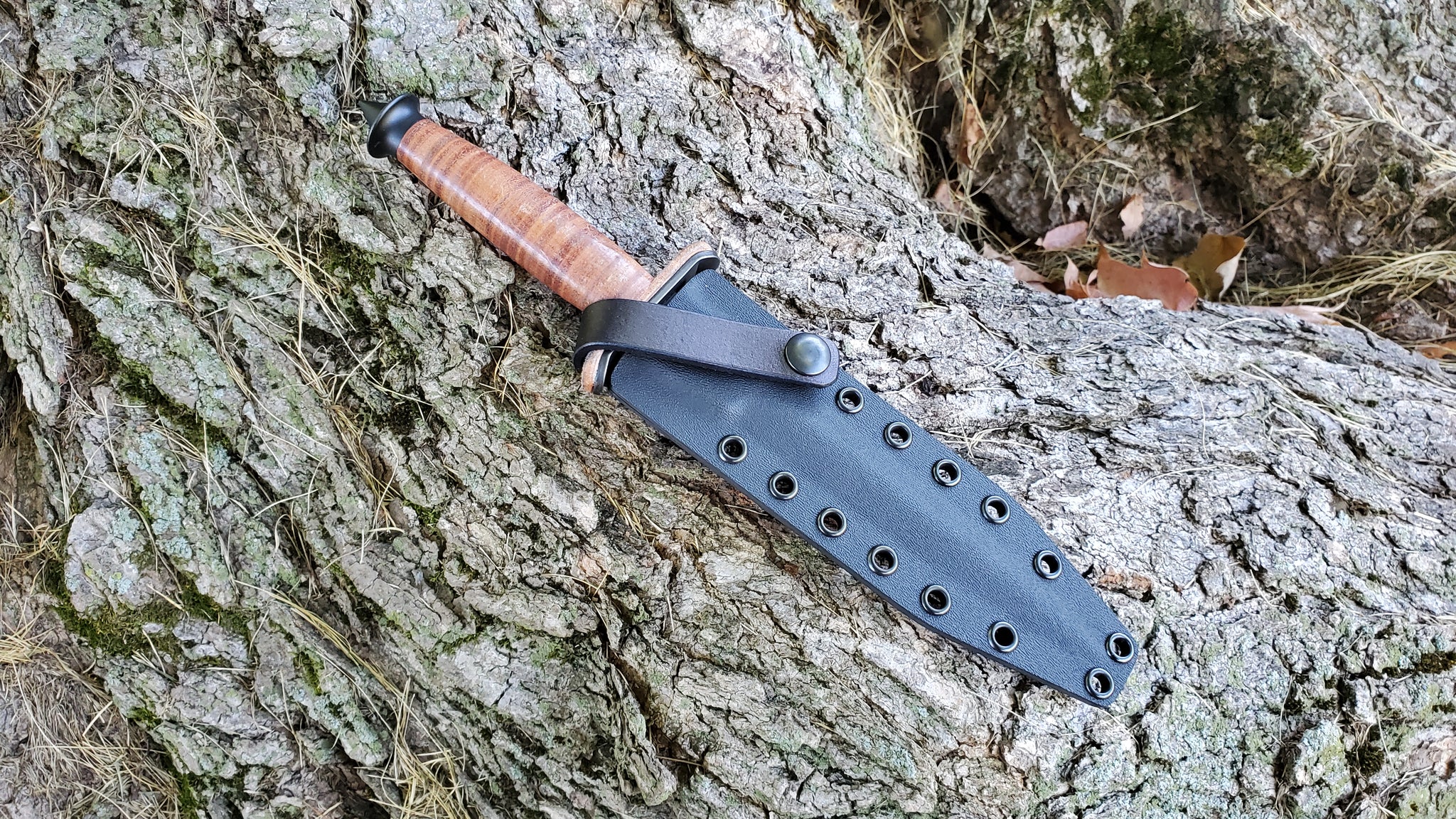 BOKER PLUS V-42 KYDEX SHEATH with Leather Guard strap