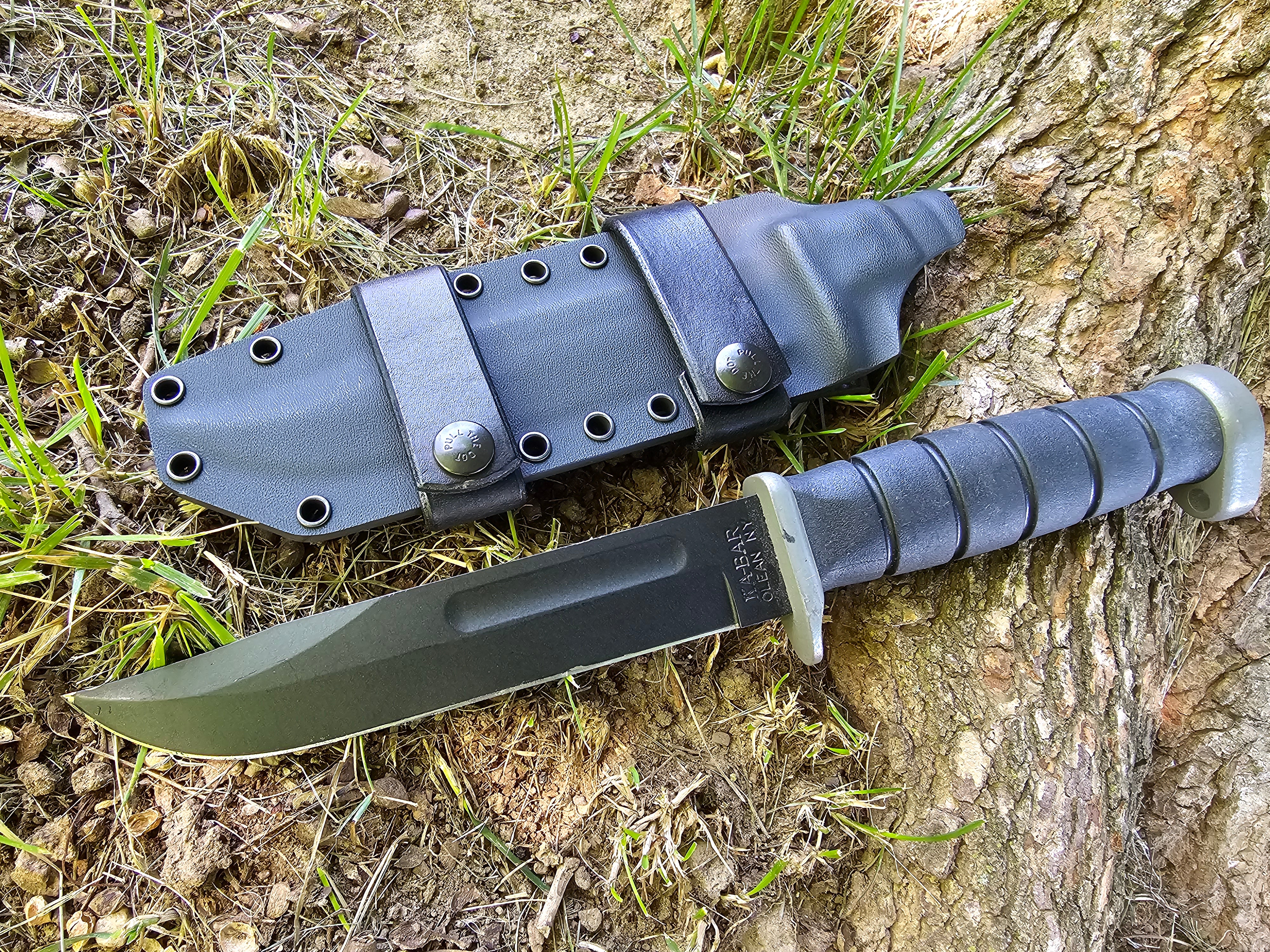 KA-BAR D2 EXTREME kydex sheath, Scout Carry, Paracord Lanyard(Blk)