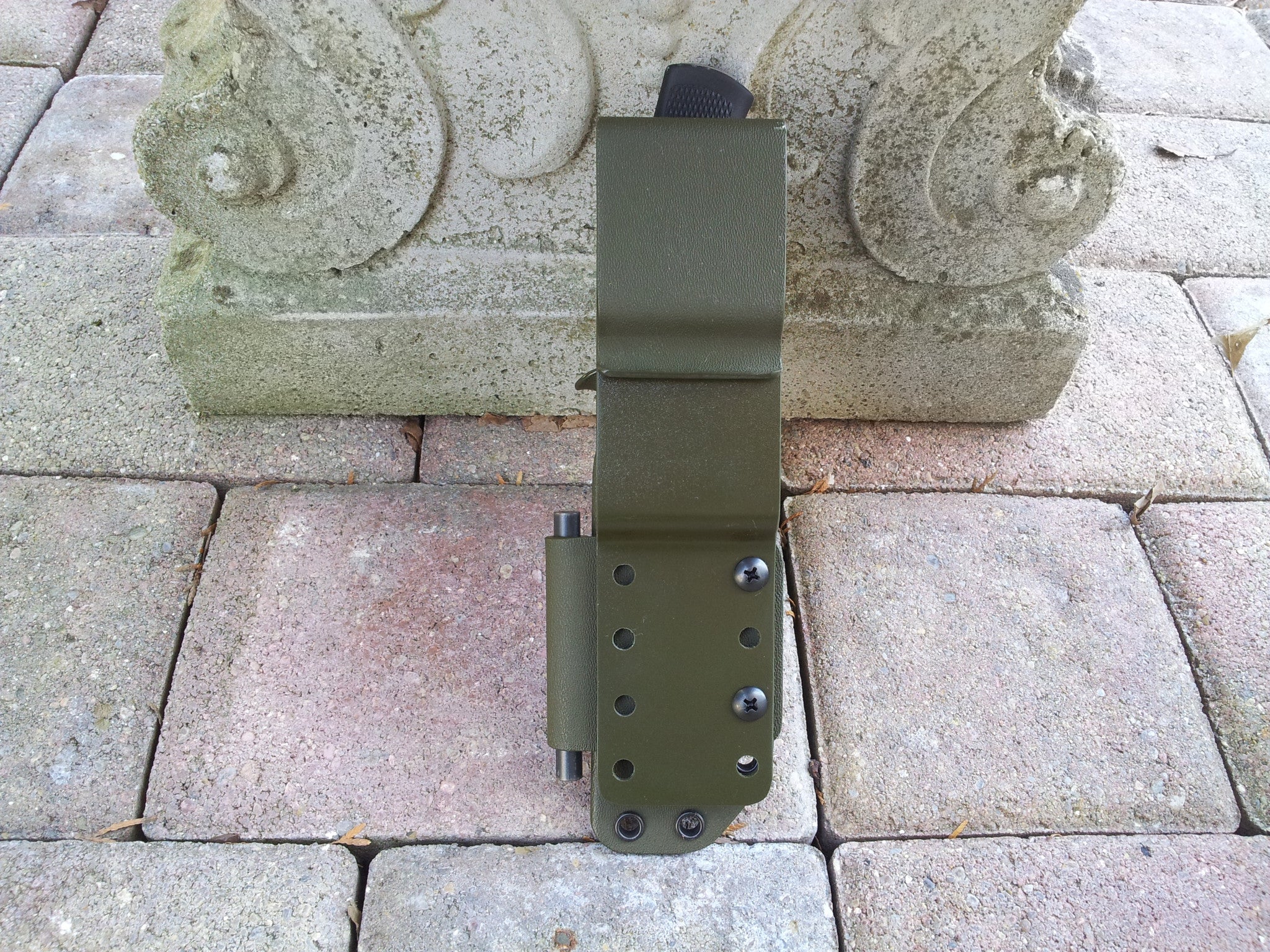 F1 Taco style Kydex Sheath w/ Firesteel Holder and Offset Drop Belt Loop