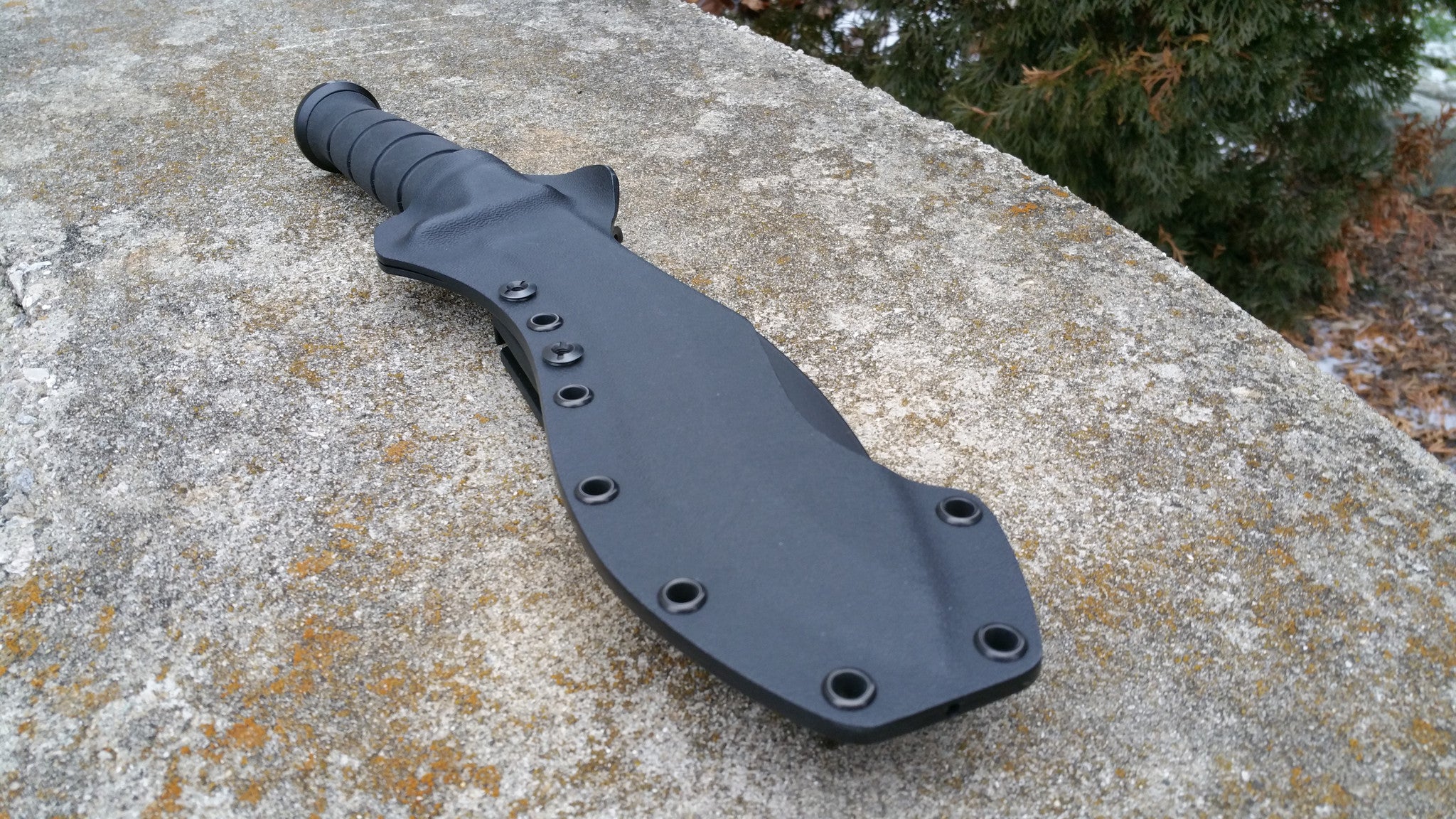 KA-BAR 1280 Combat Kukri Pancake Style Kydex Sheath w/ Tek-Lok style attachment