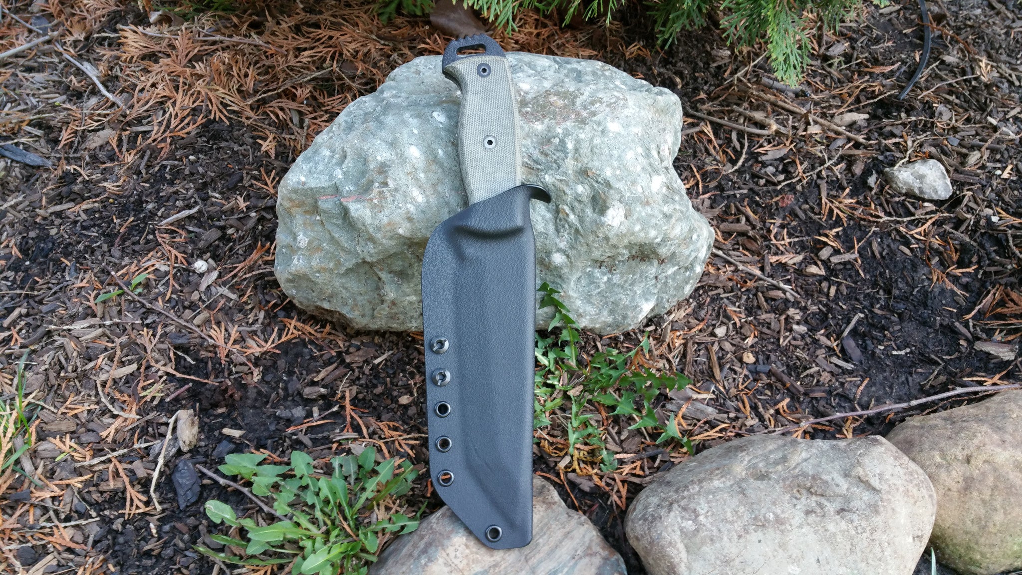 Ontario RD Tanto Ranger Taco Style custom kydex sheath w/ Tek-Lok