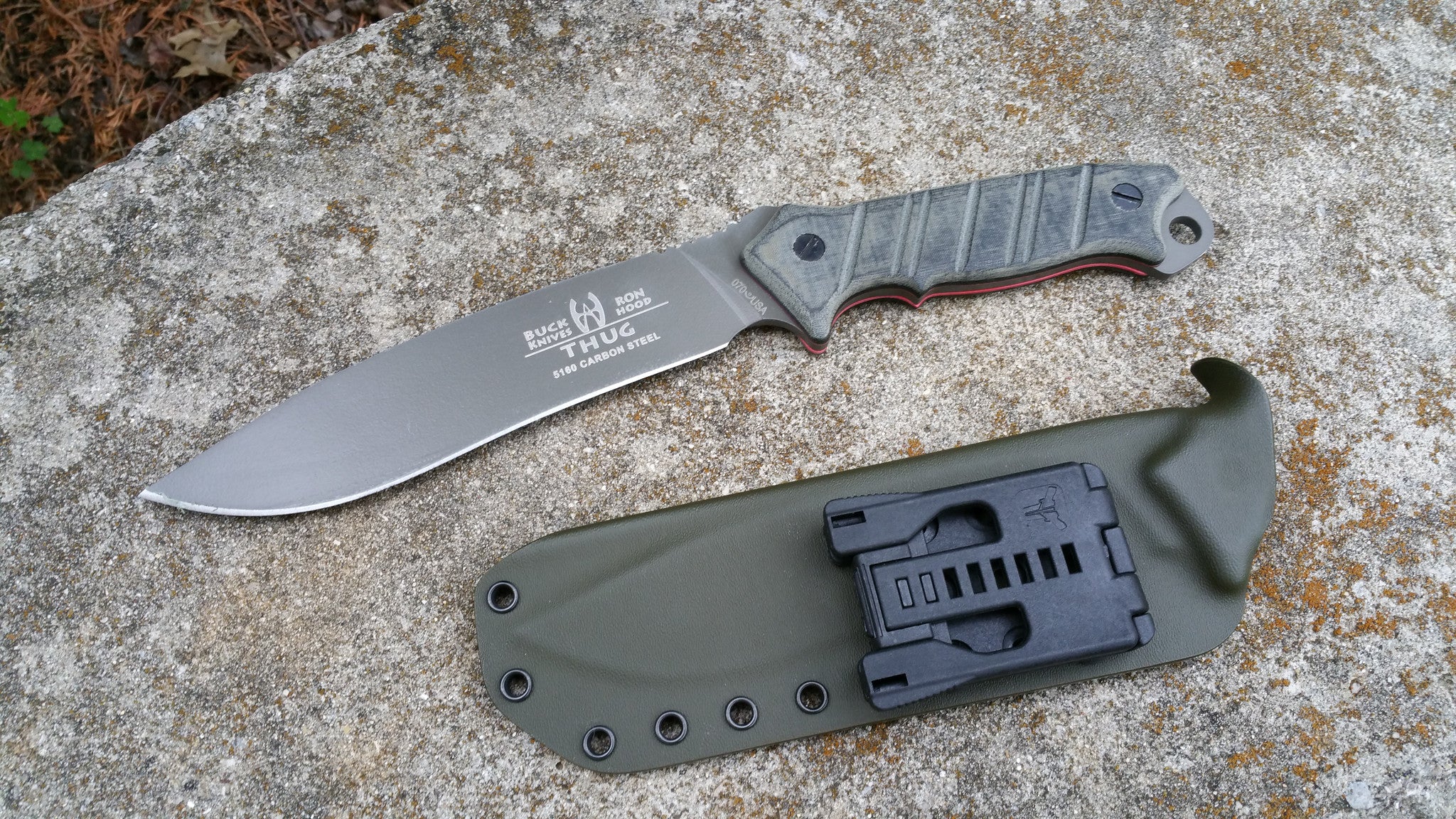 Buck Thug Taco style Kydex Sheath w/ Tek-Lok