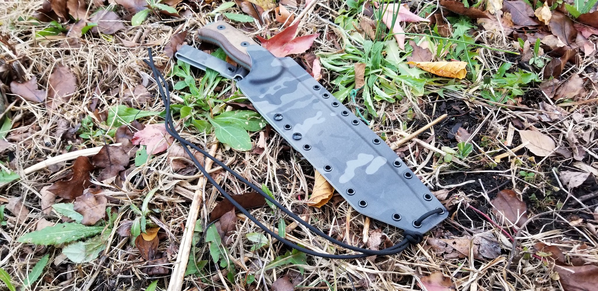 Ontario RTAKII Pancake Style Kydex Sheath with Kydek Dangler, D Ring, & Lanyard