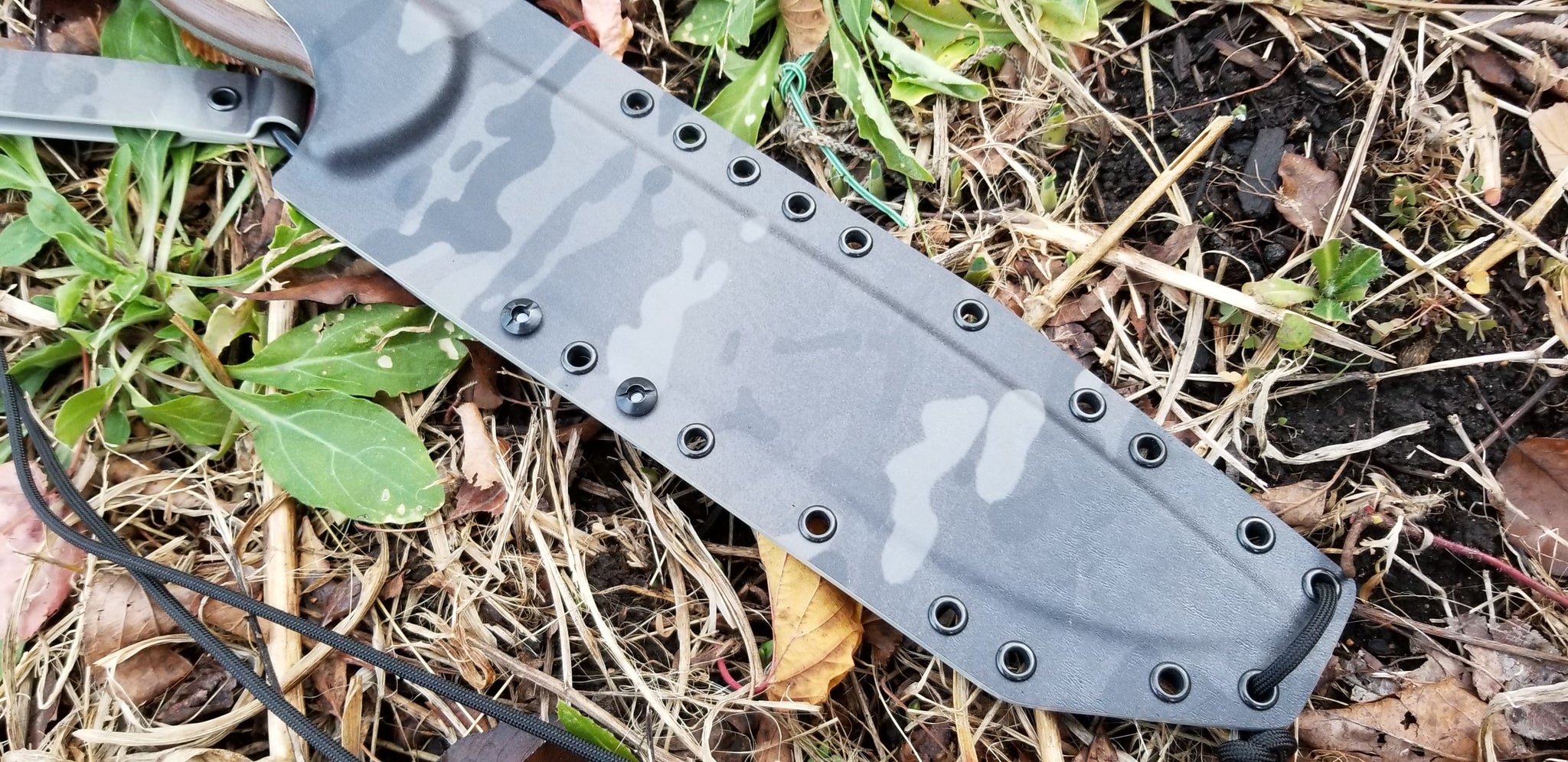 Ontario RTAKII Pancake Style Kydex Sheath with Kydek Dangler, D Ring, & Lanyard