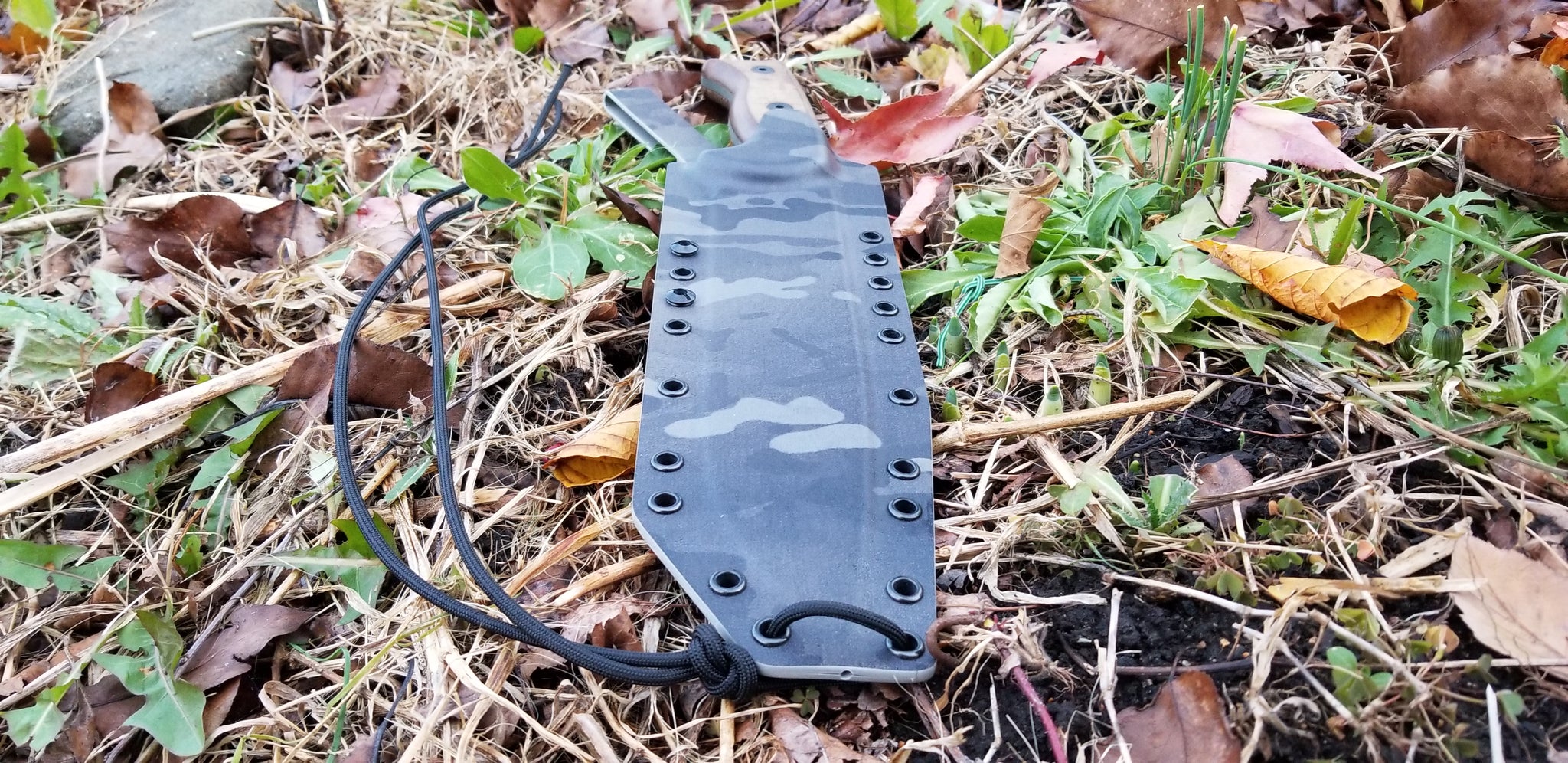 Ontario RTAKII Pancake Style Kydex Sheath with Kydek Dangler, D Ring, & Lanyard