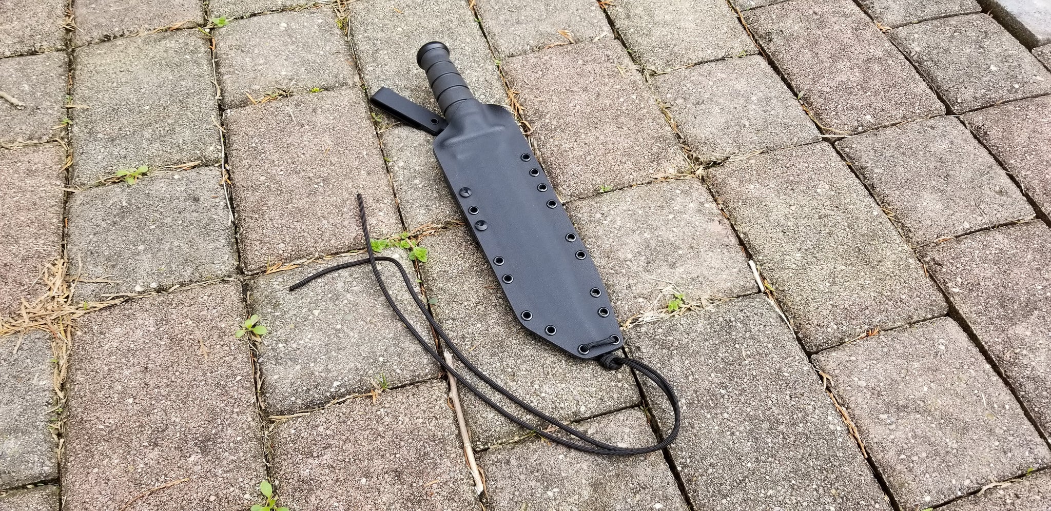 Ka-Bar " BIG BROTHER" Custom Pancake style Kydex sheath w/ Kydex Danlger