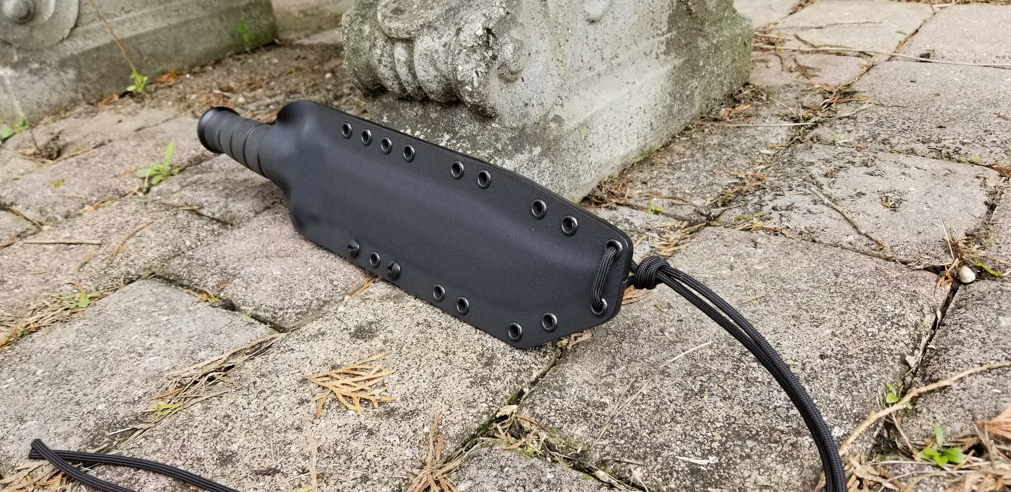 Ka-Bar " BIG BROTHER" Custom Pancake style Kydex sheath w/ Kydex Danlger