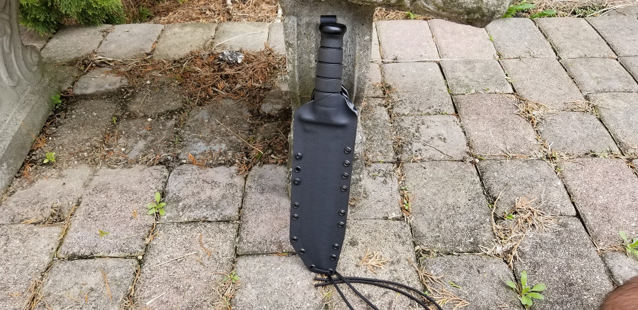 Ka-Bar " BIG BROTHER" Custom Pancake style Kydex sheath w/ Kydex Danlger