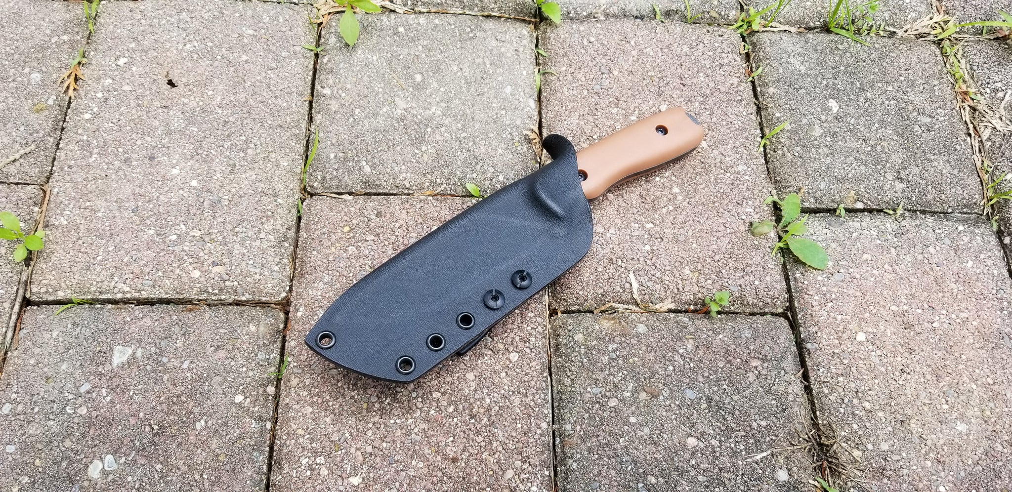 SCHRADE SCHF42D FRONTIER Taco Style custom Kydex sheath & Tek-lok