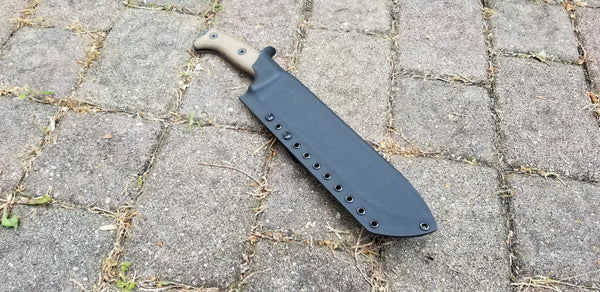ESEE JUNGLAS custom Taco style Kydex sheath w/  tek-lok
