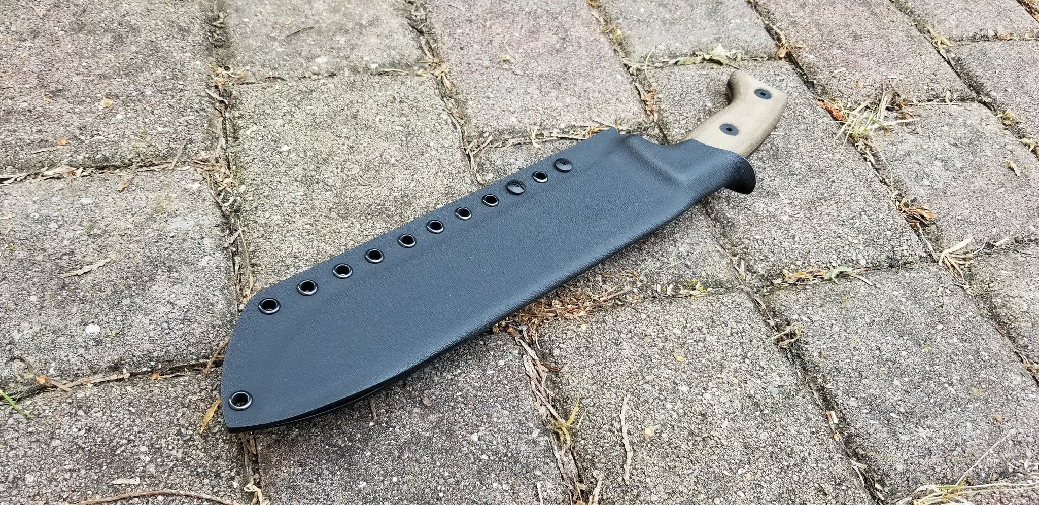 ESEE JUNGLAS custom Taco style Kydex sheath w/  adj. polymer belt clip