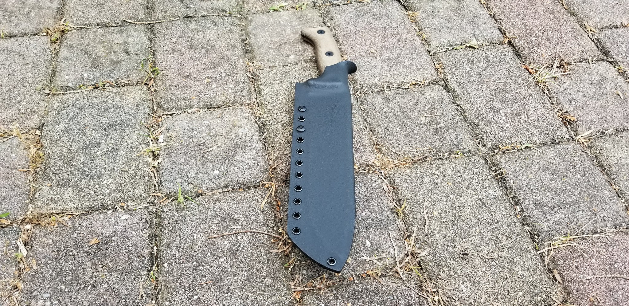 ESEE JUNGLAS custom Taco style Kydex sheath w/  adj. polymer belt clip