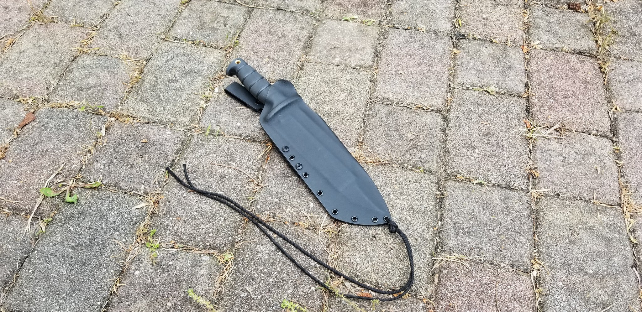 ONTARIO SP-10 Taco Style custom kydex sheath with Kydex Dangler