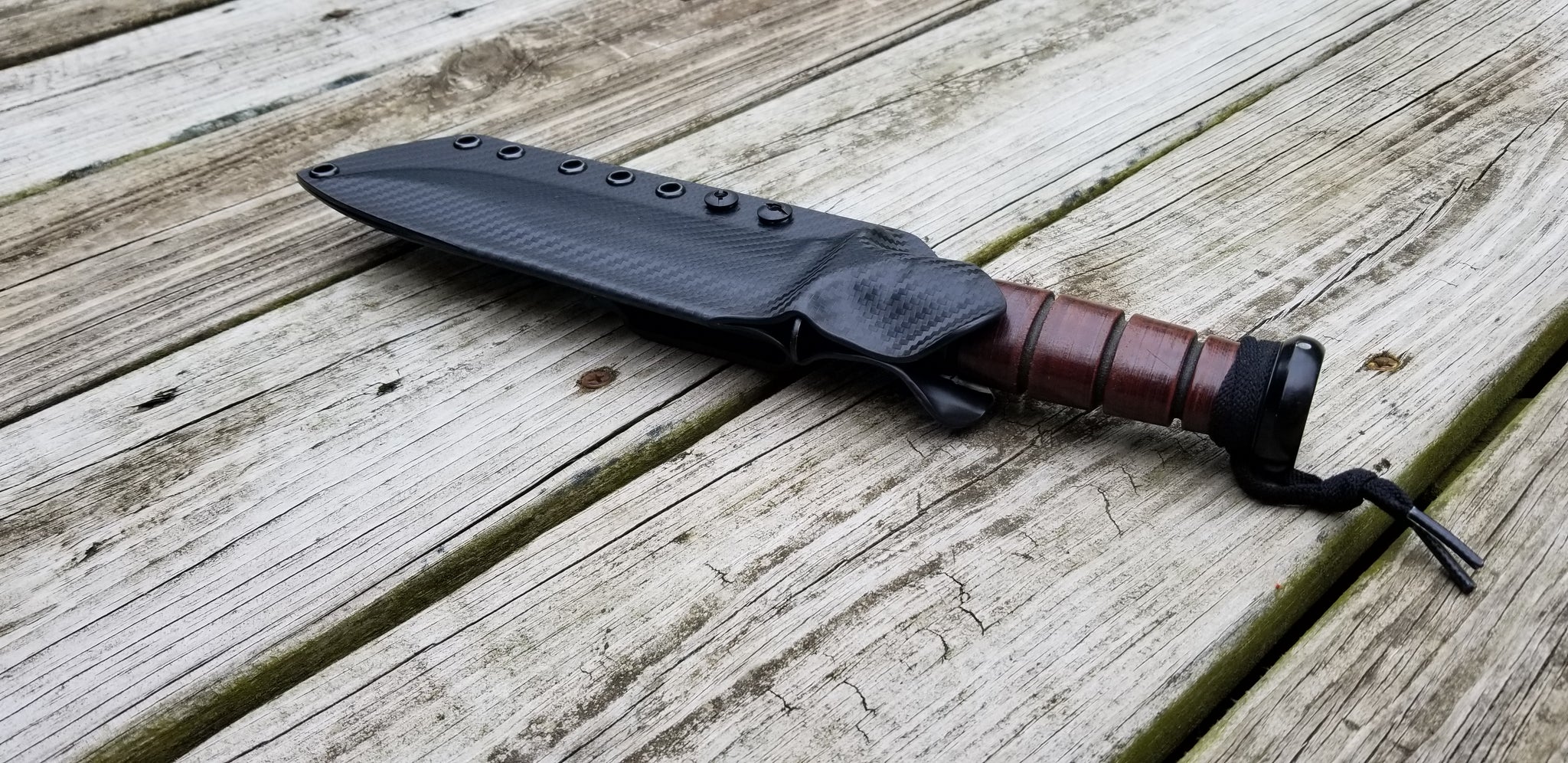 KA-BAR USMC custom Taco kydex sheath plus Clip