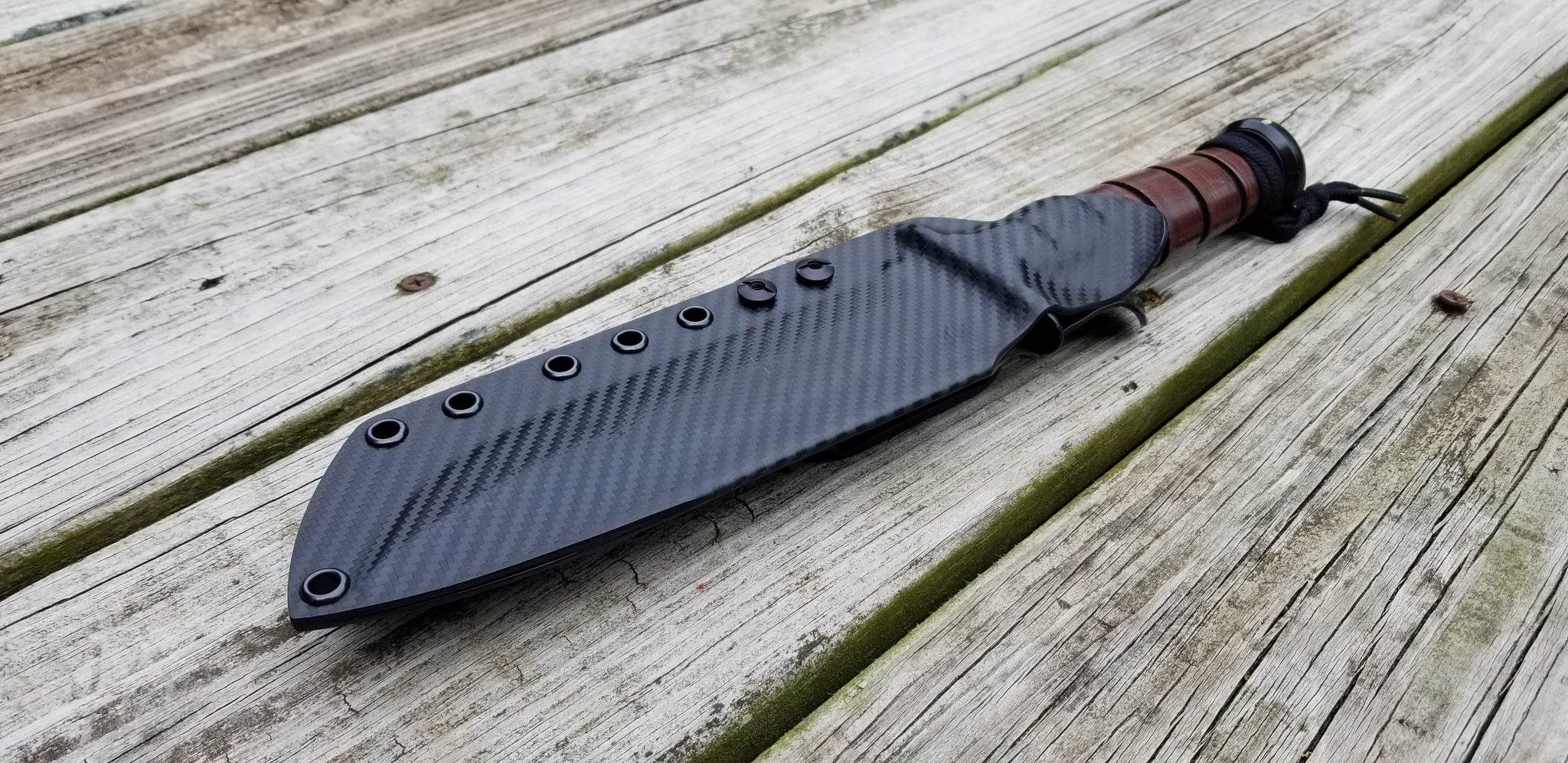 KA-BAR USMC custom Taco kydex sheath plus Clip