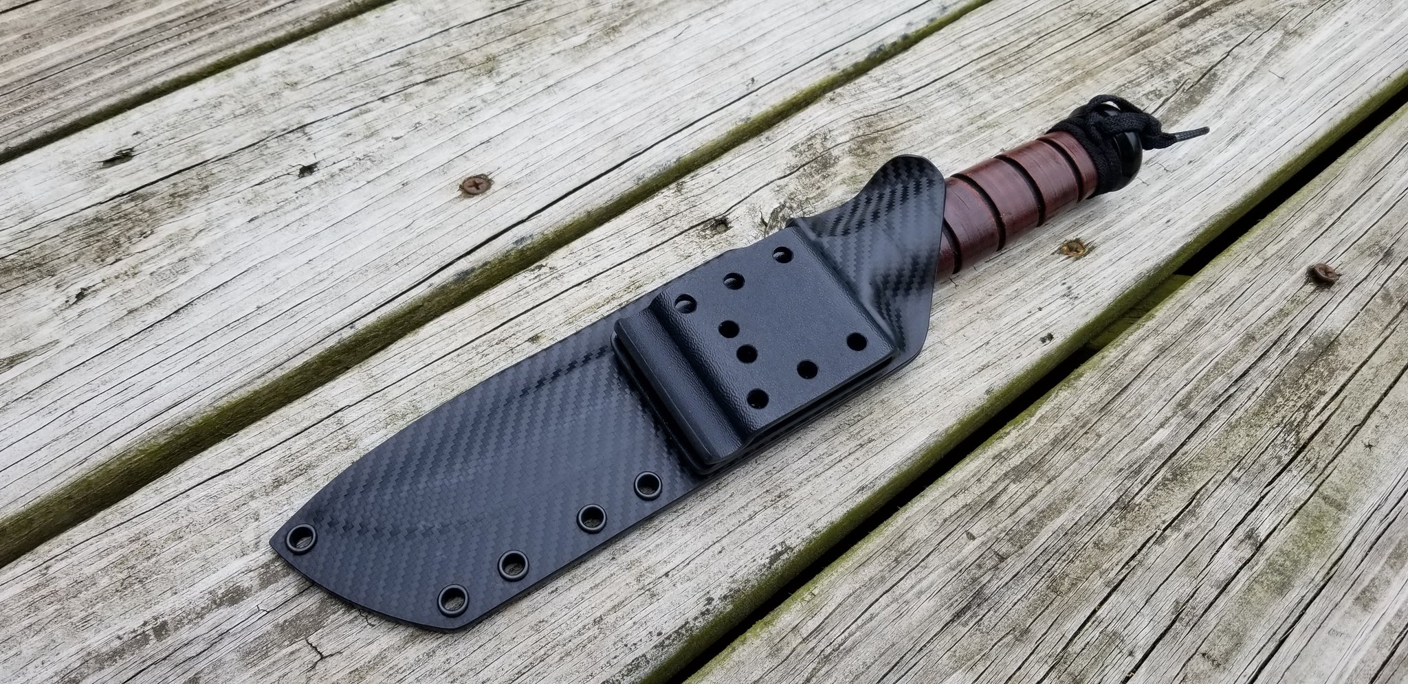 KA-BAR USMC custom Taco kydex sheath plus Clip