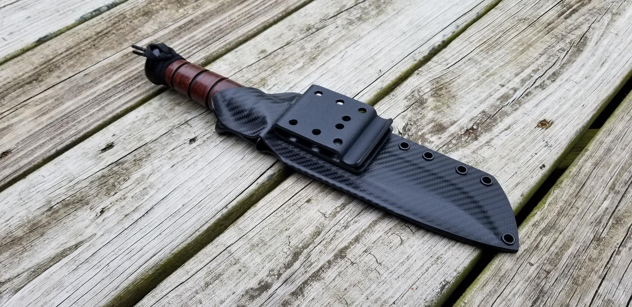 KA-BAR USMC custom Taco kydex sheath plus Clip