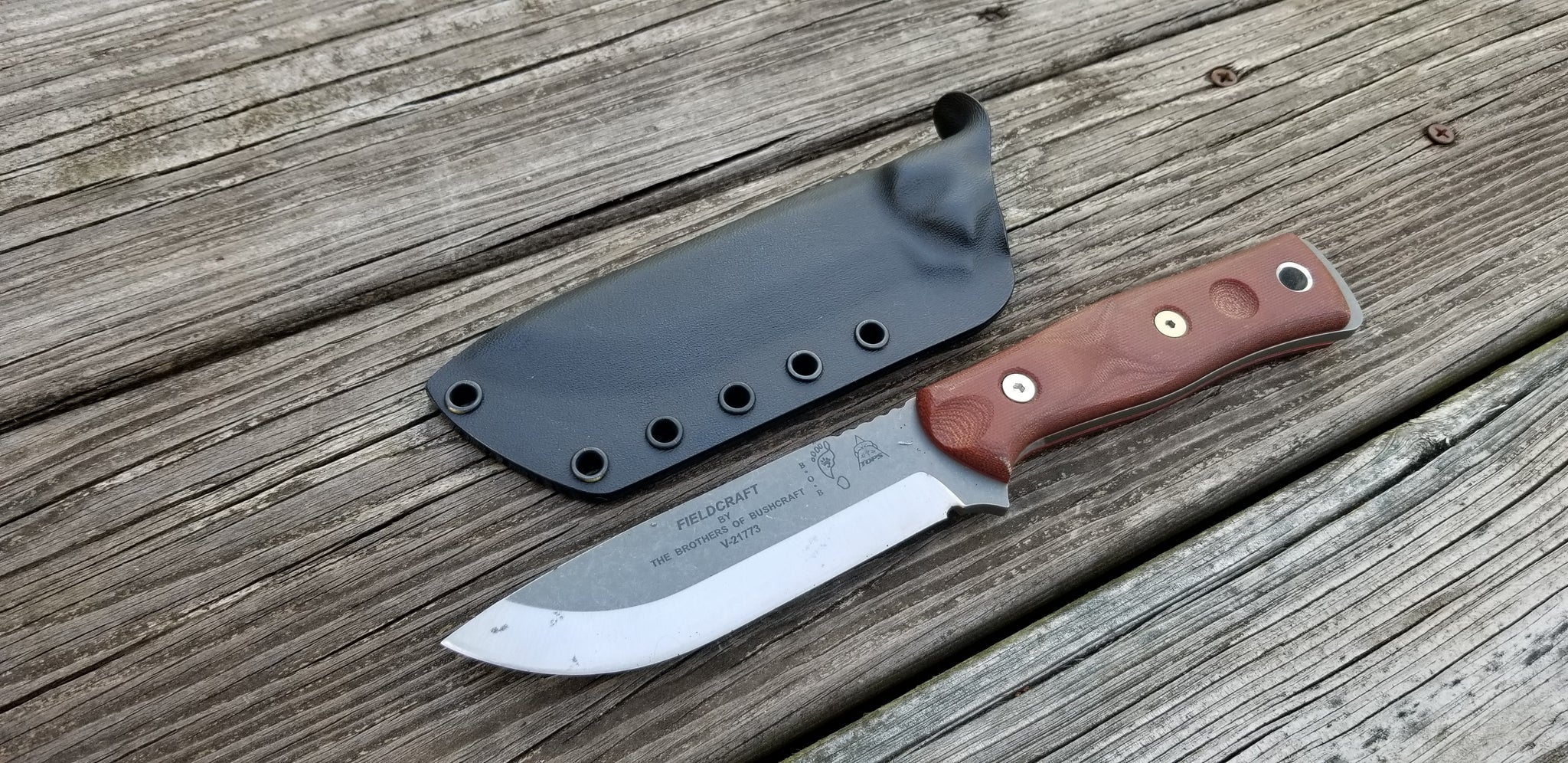 TOPS B.O.B FIELDCRAFT Taco Style Custom kydex Sheath