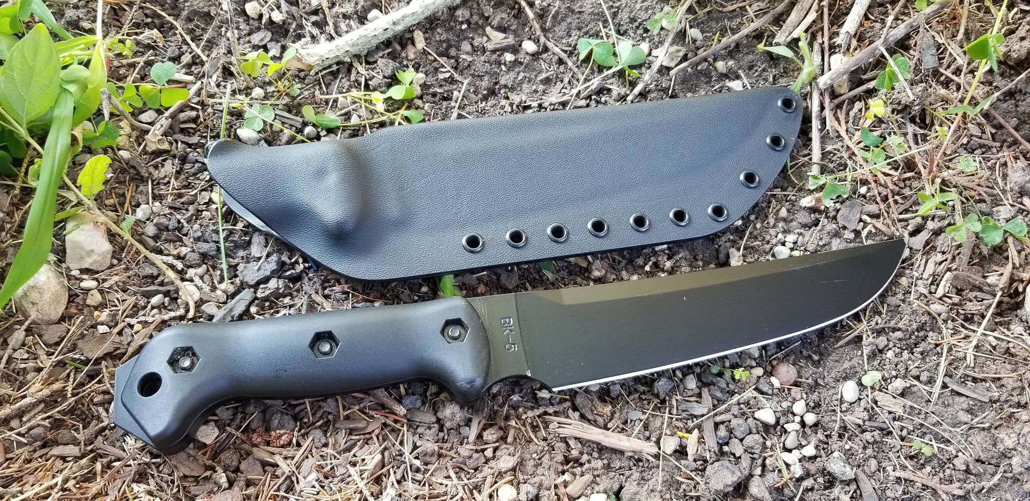 KA-BAR BK-5 custom Taco style kydex sheath