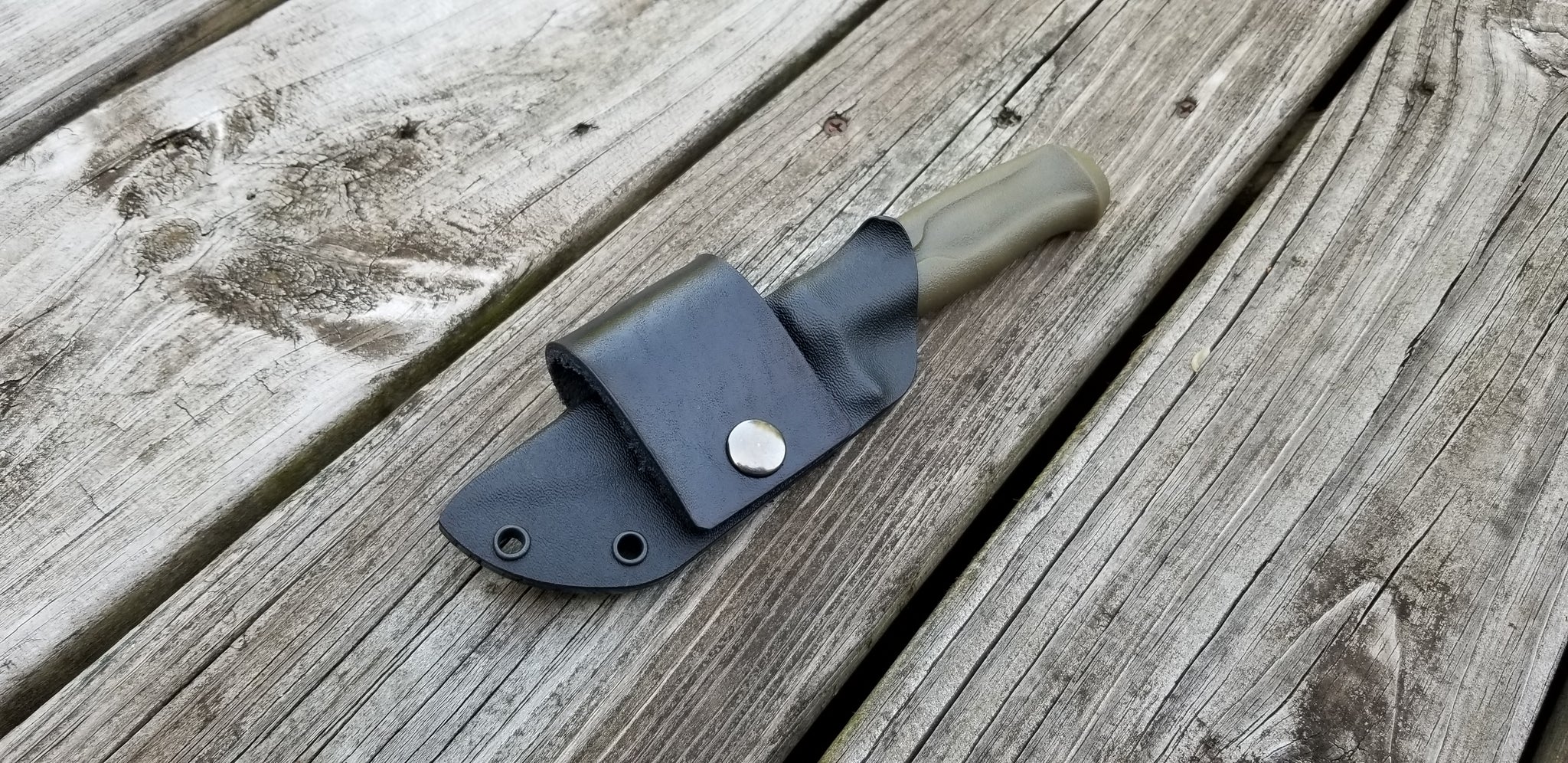 Mora Craftline Q 511 Taco style kydex sheath scout carry w/ 1 single snap
