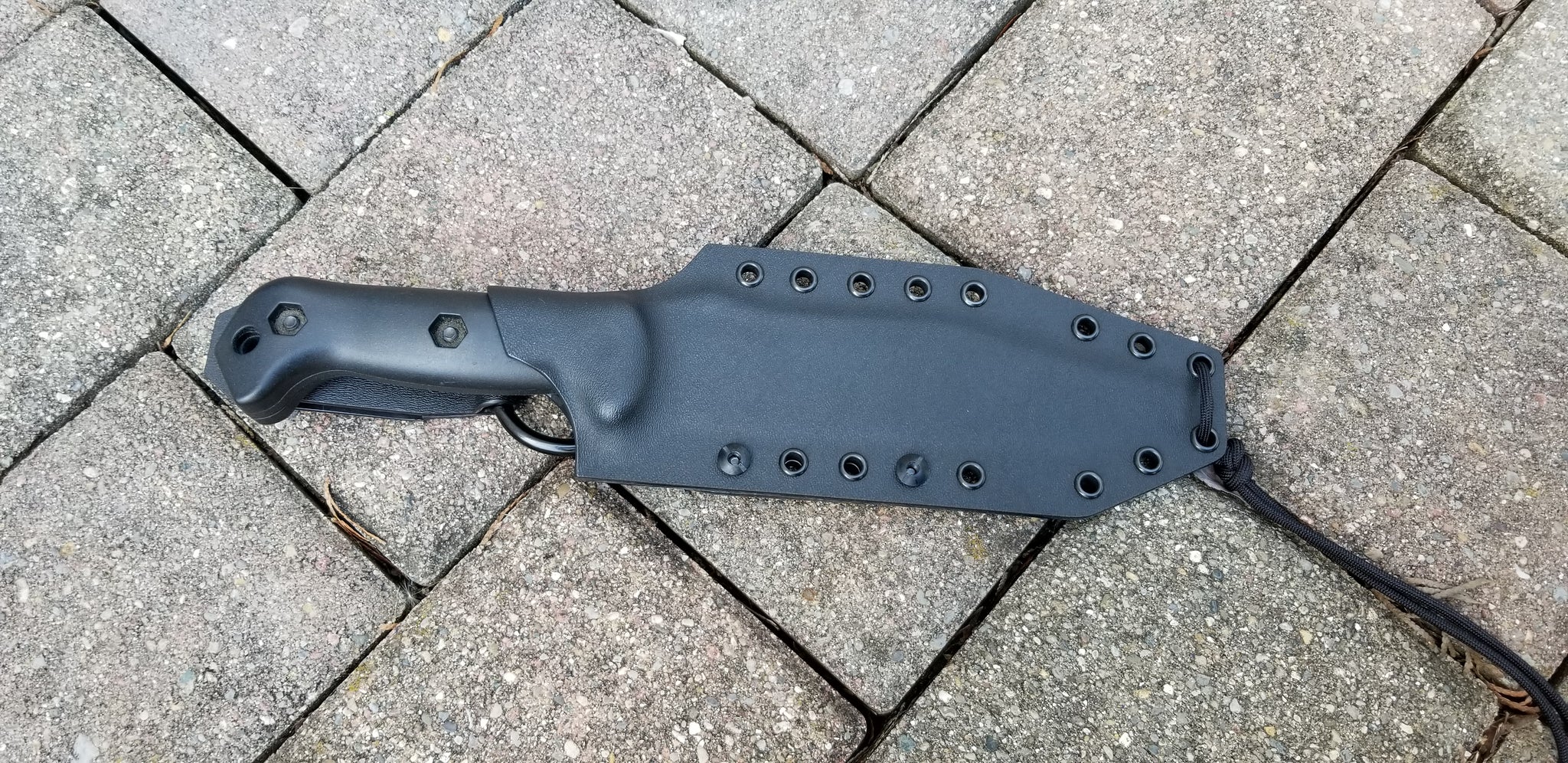 KA-BAR BK7 Kydex sheath PANCAKE style