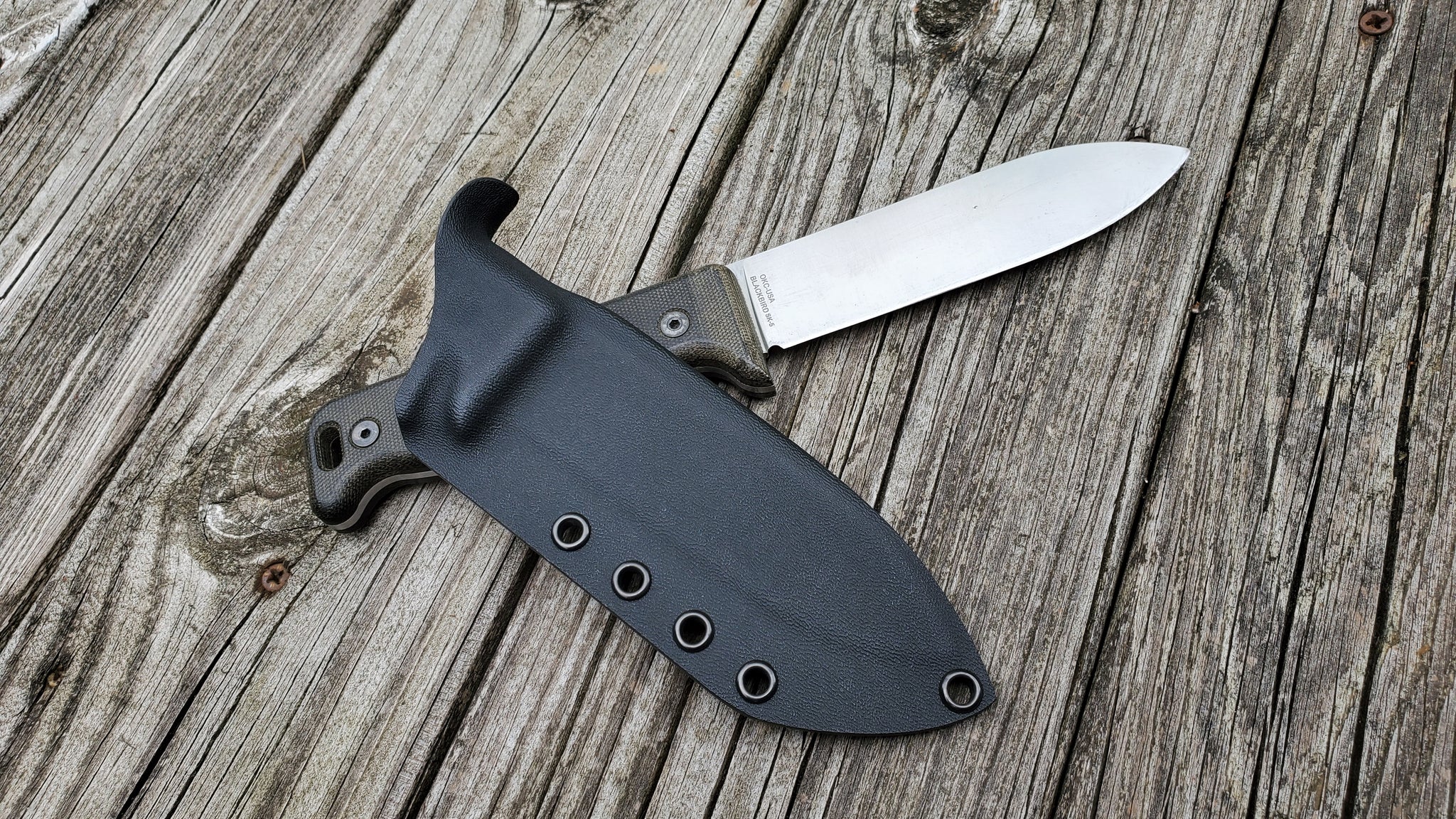 Ontario Blackbird SK-5 Taco Style Kydex Sheath