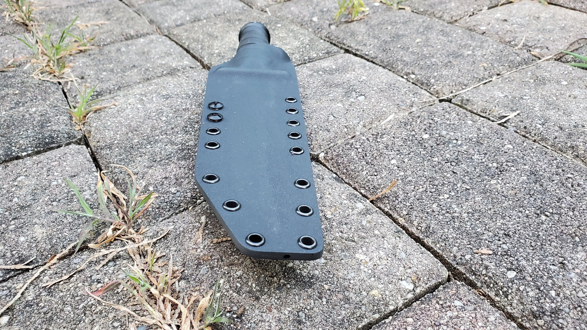 KA-BAR FULL SIZE "1266 MODIFIED TANTO" CUSTOM Pancake style SHEATH w/ Offset Kydex belt loop