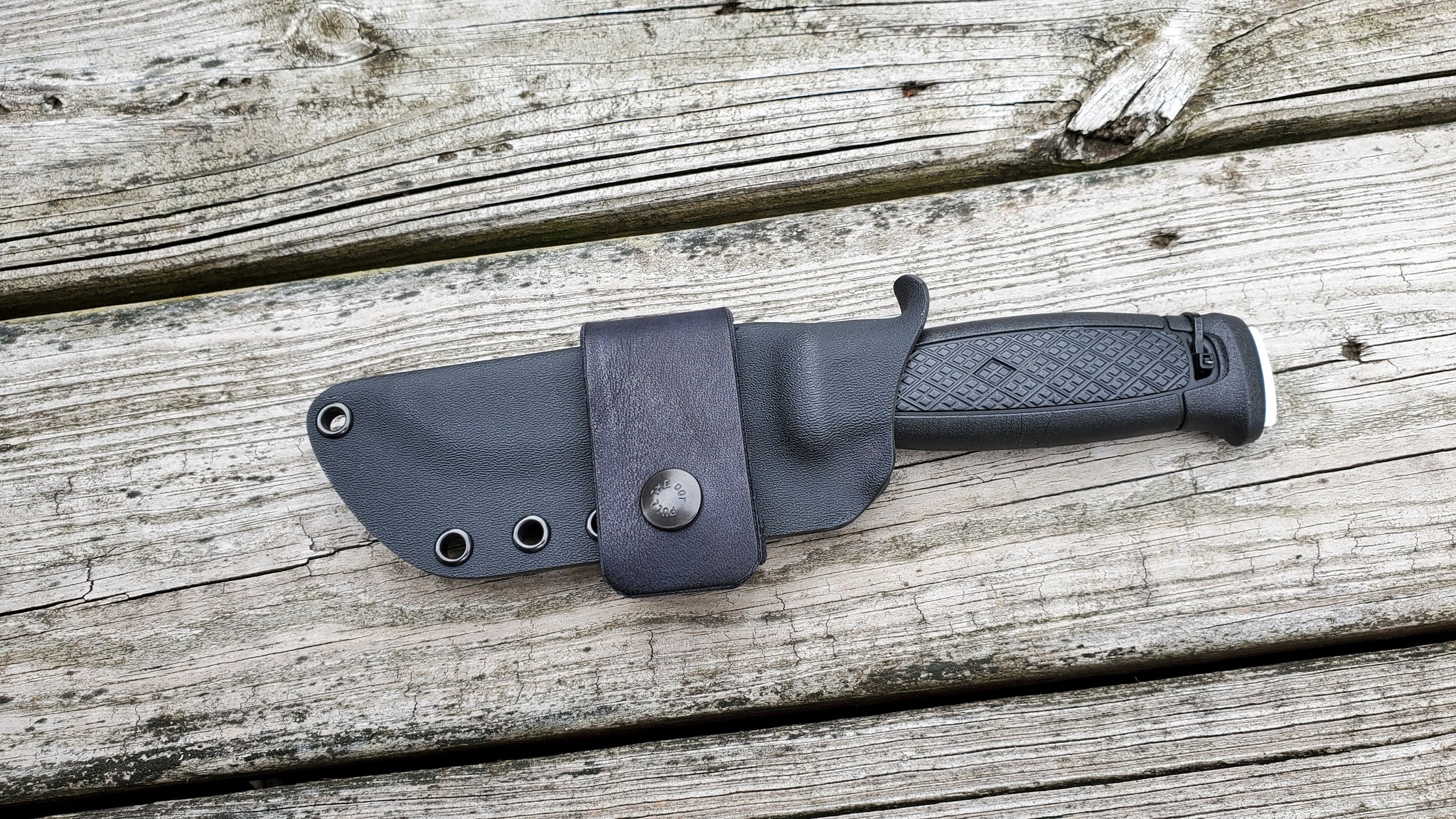 Mora GARBERG Taco Style kydex with scout belt attachment 1 single leather snap