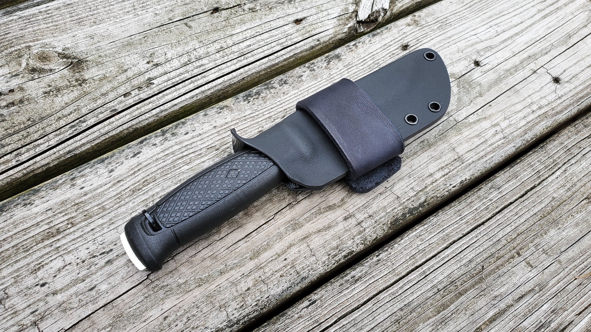 Mora GARBERG Taco Style kydex with scout belt attachment 1 single leather snap
