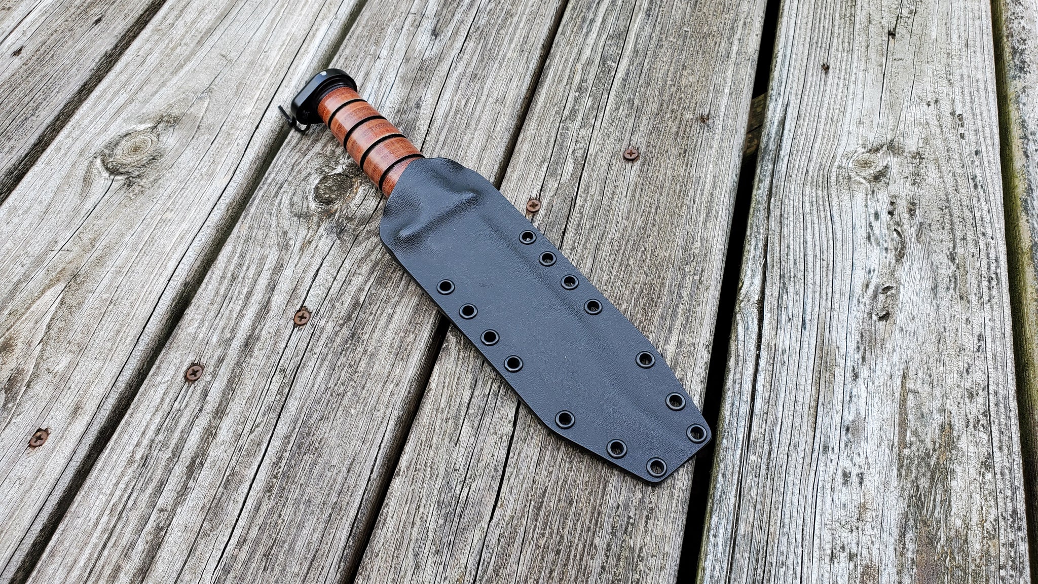 KA-BAR DOG'S HEAD Kydex Sheath pancake style (sheath only)