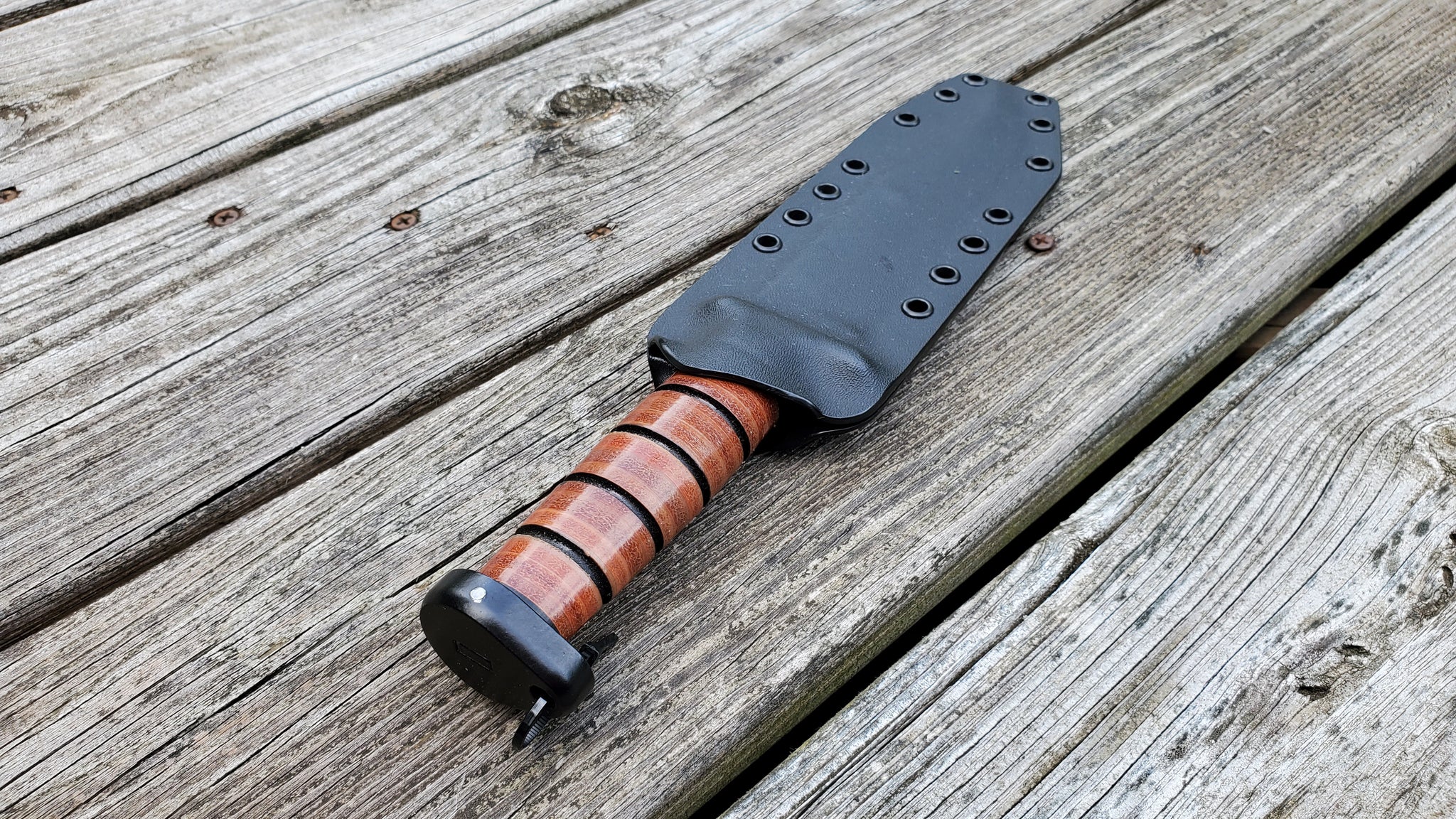 KA-BAR DOG'S HEAD Kydex Sheath pancake style (sheath only)