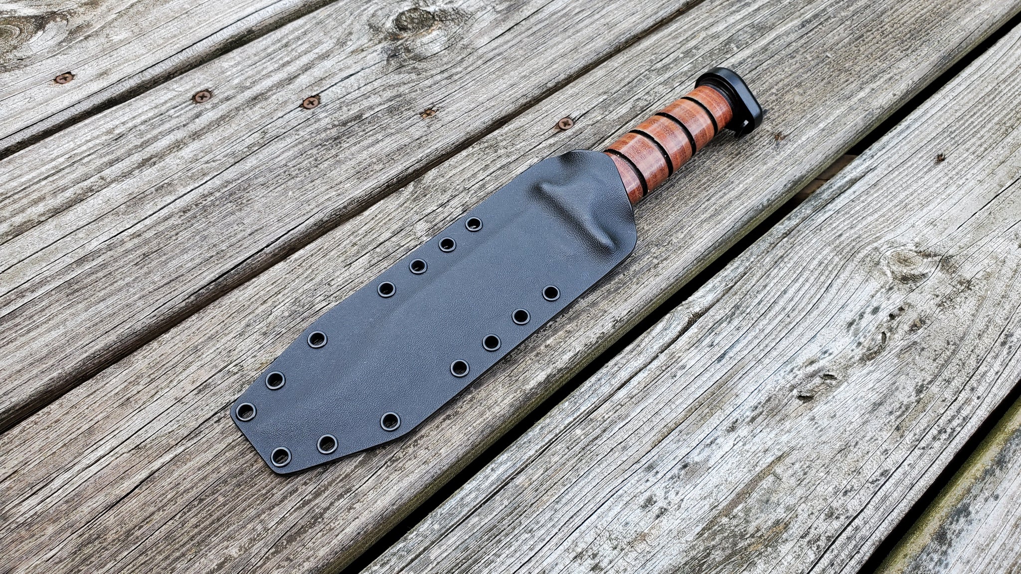 KA-BAR DOG'S HEAD Kydex Sheath pancake style (sheath only)