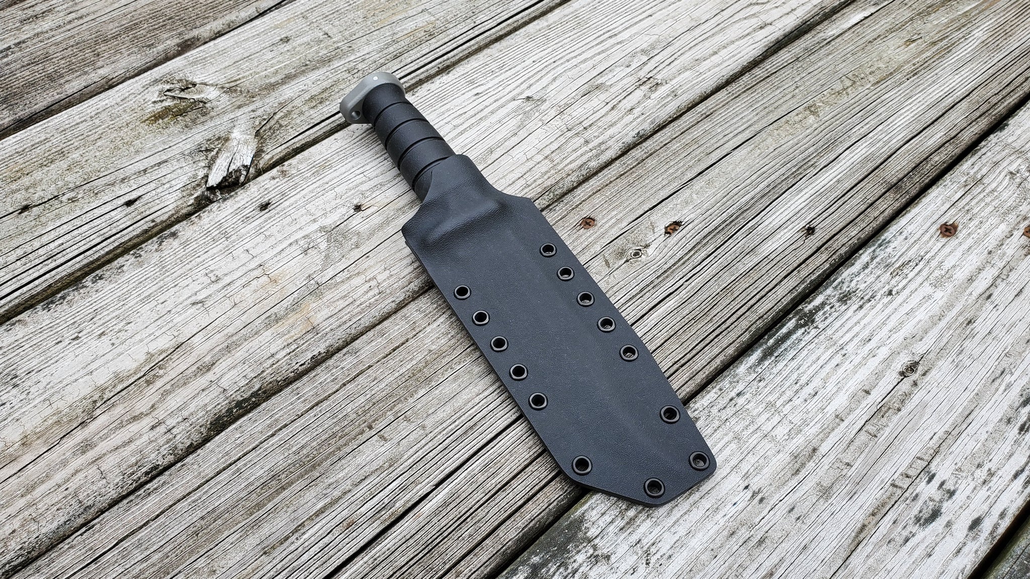 KA-BAR D2 Fighter Extreme Custom Pancake style Kydex Sheath (sheath only)