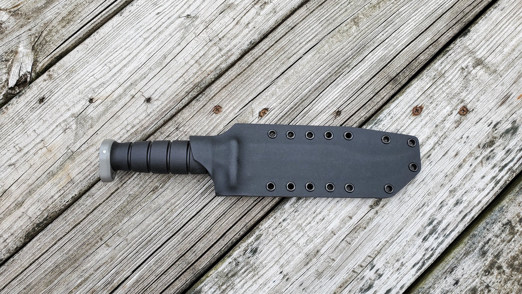 KA-BAR D2 Fighter Extreme Custom Pancake style Kydex Sheath (sheath only)