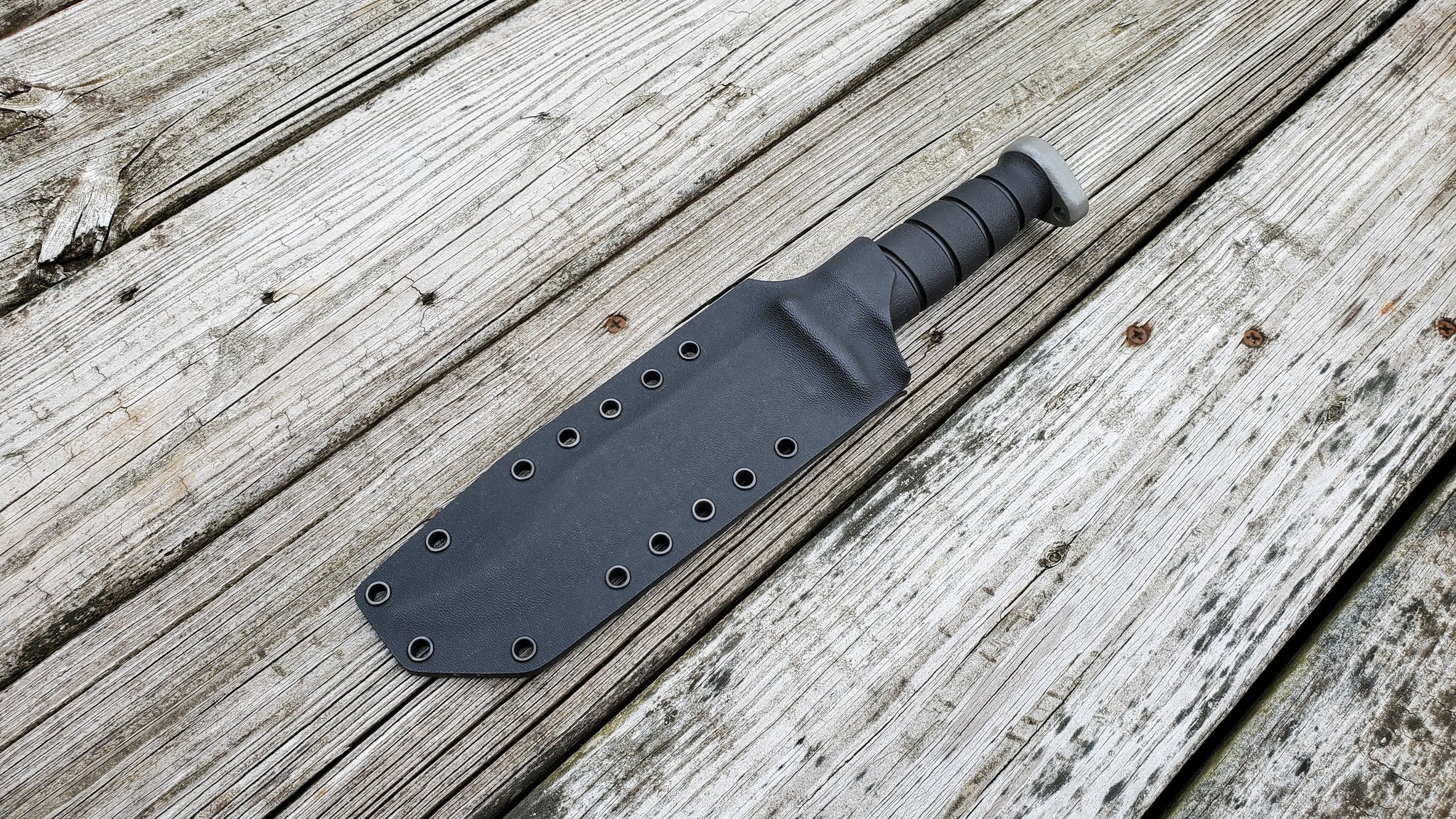 KA-BAR D2 Fighter Extreme Custom Pancake style Kydex Sheath (sheath only)