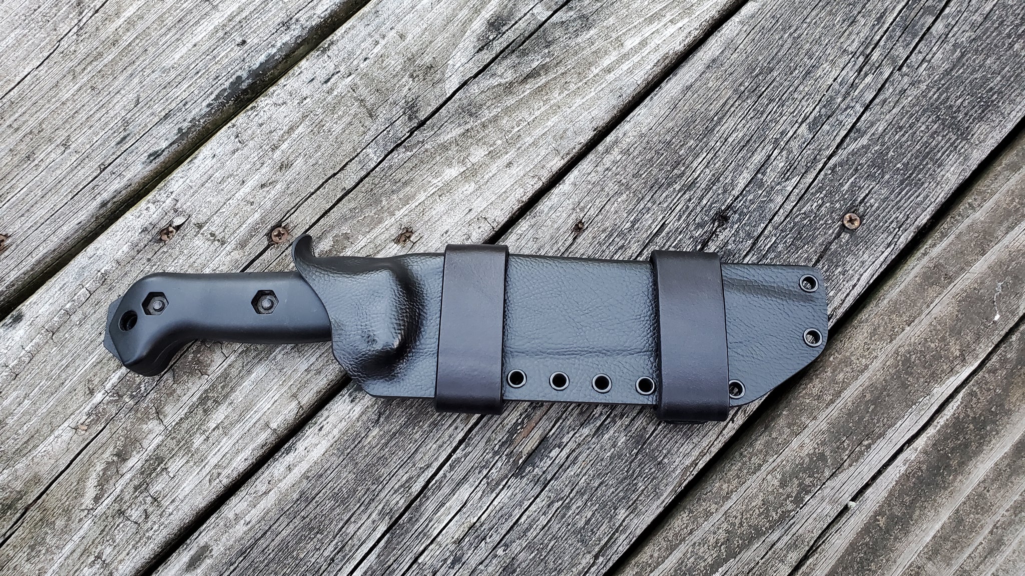 KA-BAR BK7 custom "RAPTOR texture" Scout Style Sheath