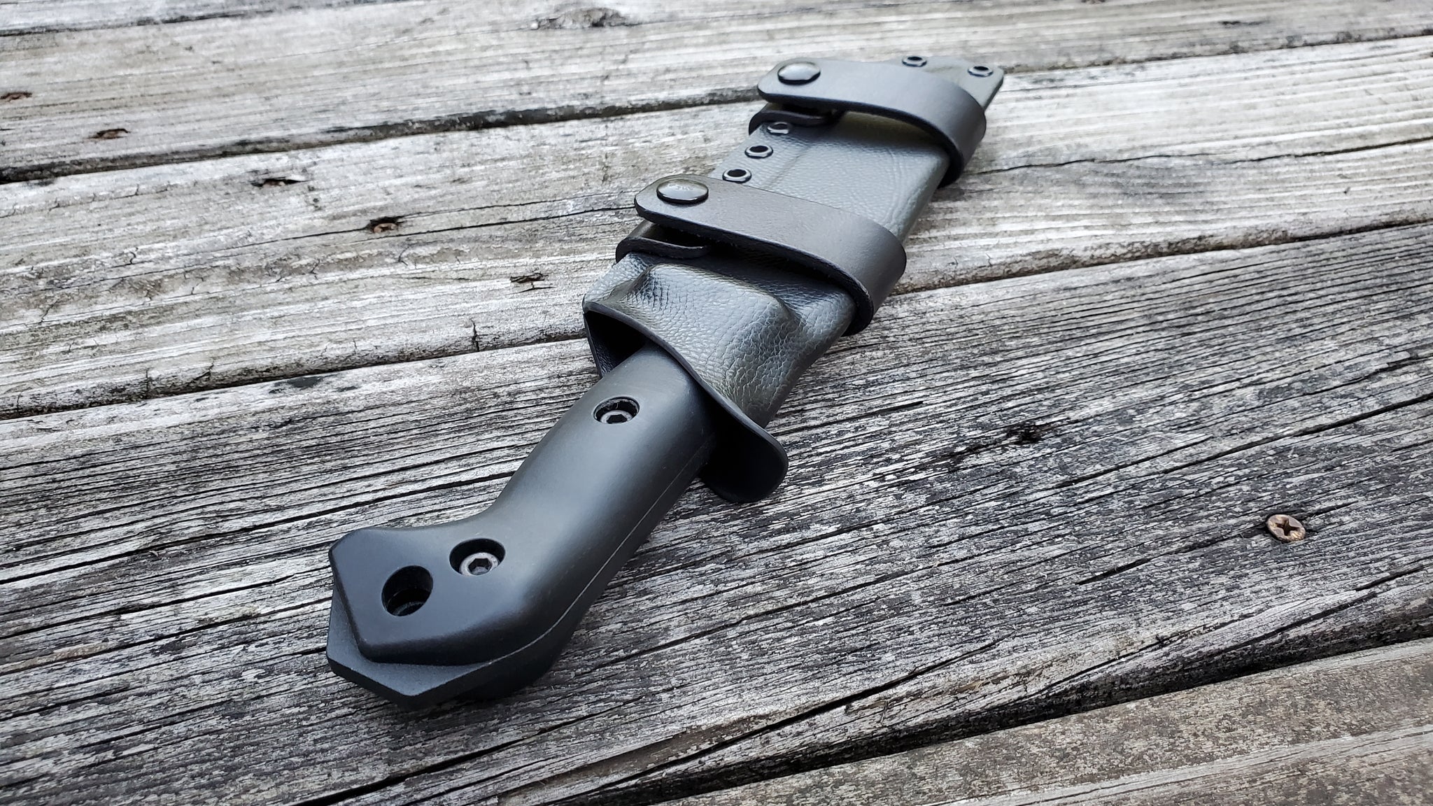 KA-BAR BK7 custom "RAPTOR texture" Scout Style Sheath