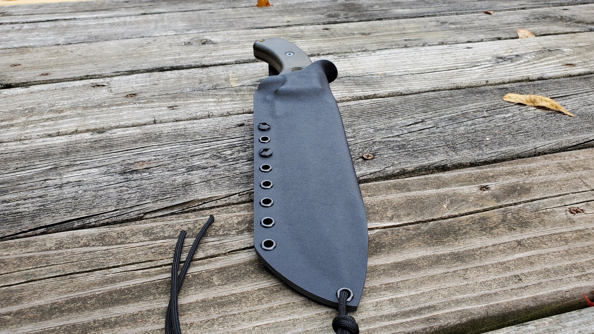 TOPS "TAHOMA FIELD KNIFE" Taco Style Kydex Sheath &CLIP Kydex Dangler