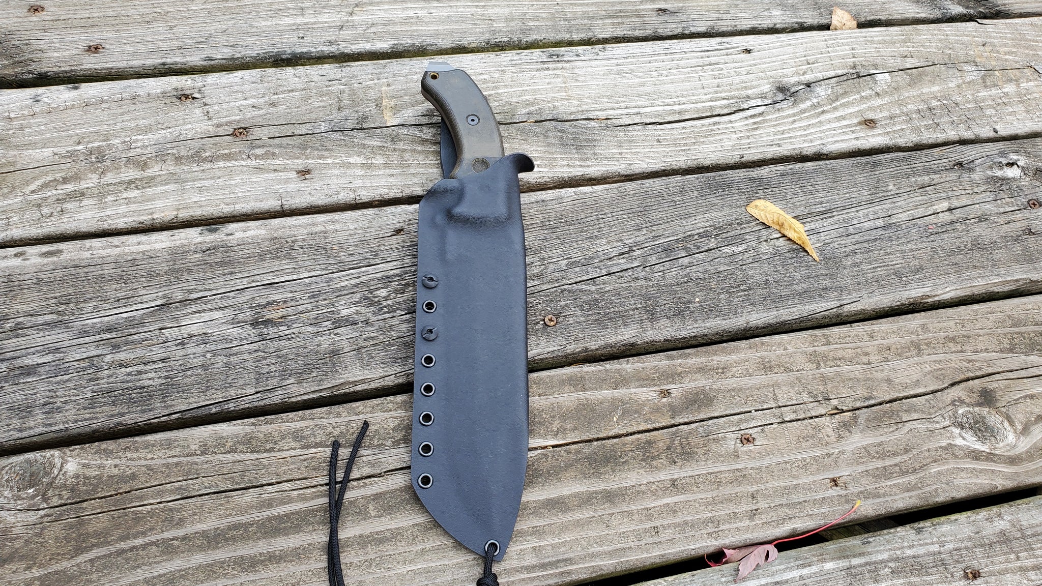 TOPS "TAHOMA FIELD KNIFE" Taco Style Kydex Sheath &CLIP Kydex Dangler