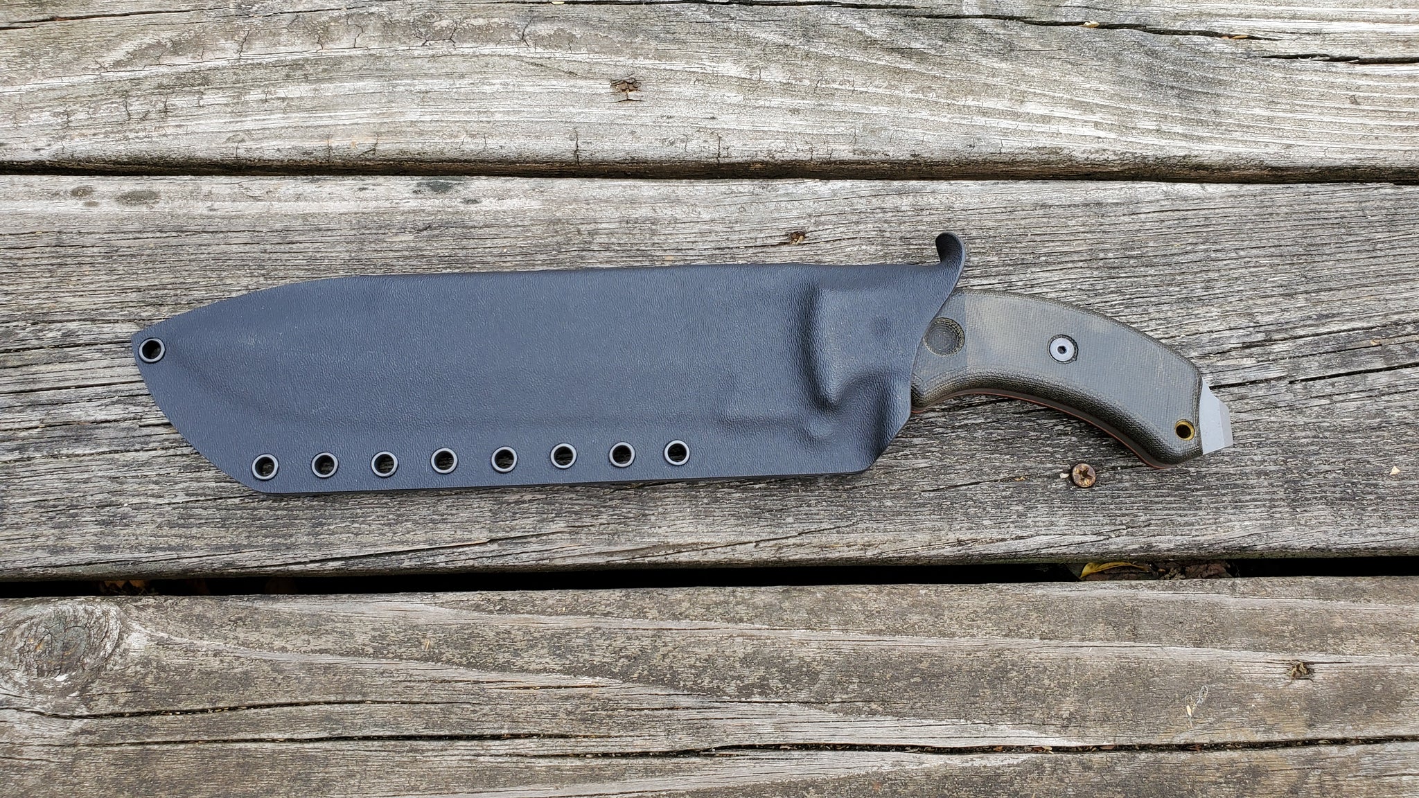 TOPS "TAHOMA FIELD KNIFE" custom TACO style kydex sheath
