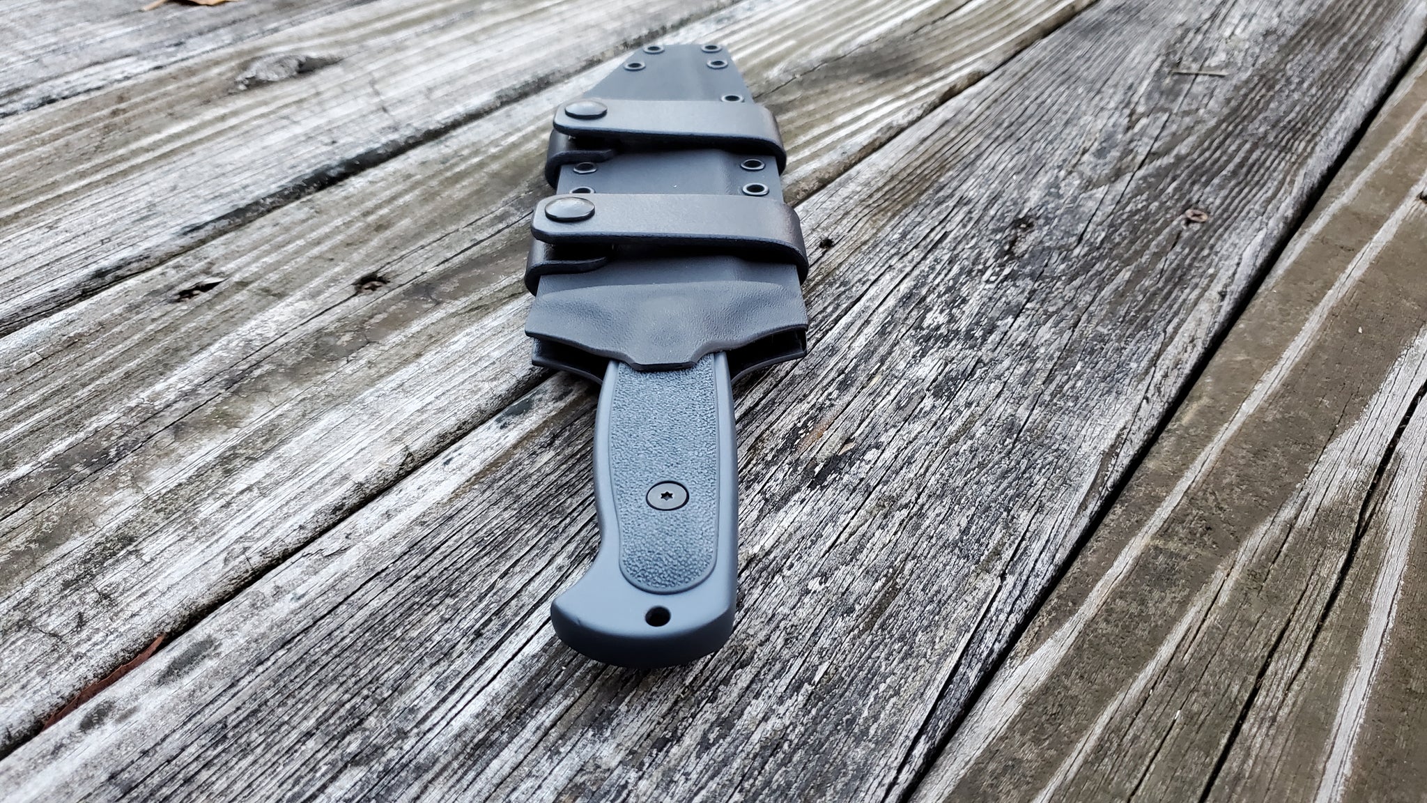 Cold Steel "Drop Forged SURVIVALIST" Scout carry custom Pancake style Kydex Sheath