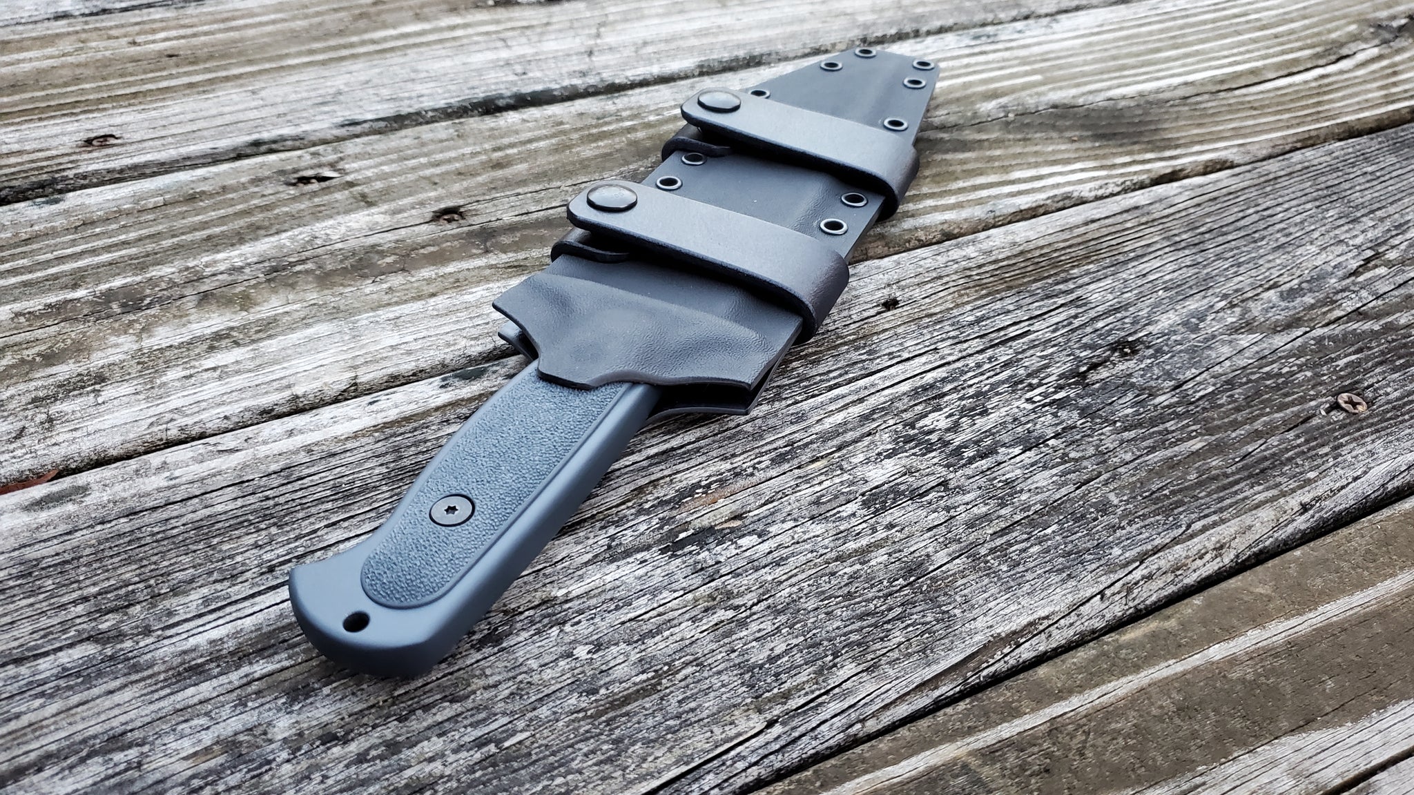 Cold Steel "Drop Forged SURVIVALIST" Scout carry custom Pancake style Kydex Sheath