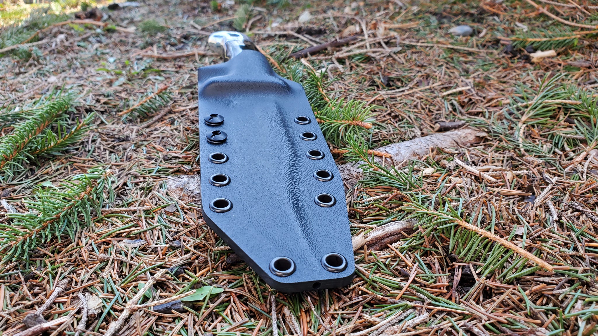 BUCK " 119 " Kydex Knife Sheath, Pancake, offset Belt Attchment