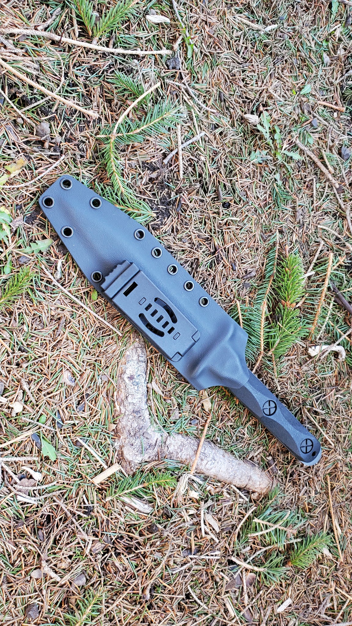 KA-BAR " EK 44 " Kydex Knife Sheath, Pancake, Belt Attchment (ND)