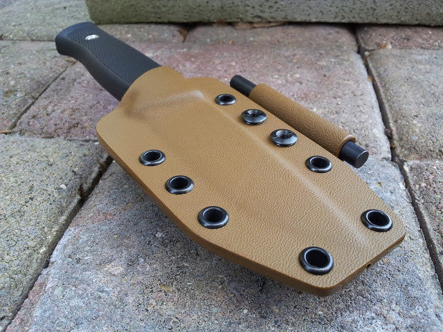 F1 Kydex Sheath pancake style with Firesteel Holder