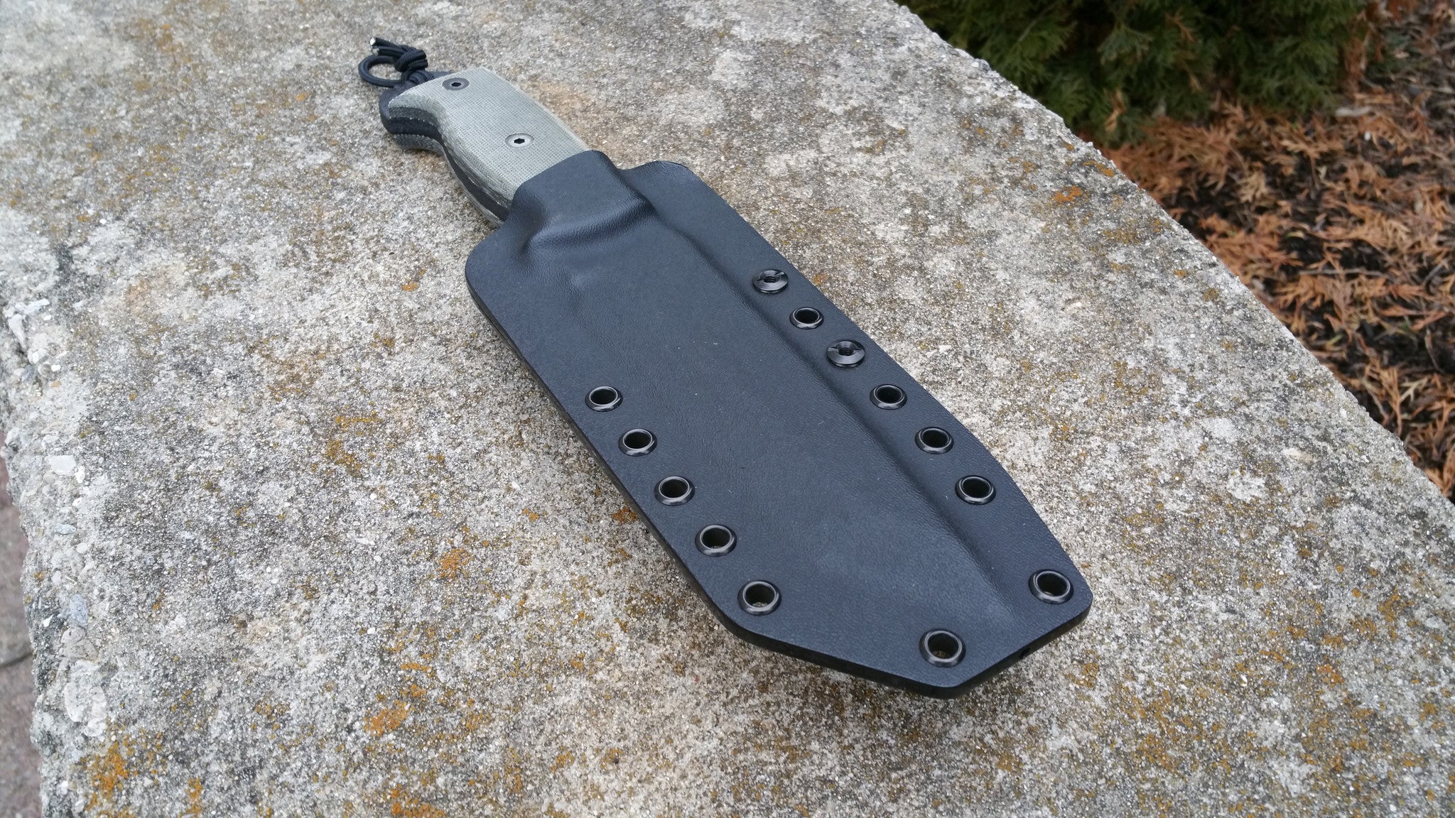 Ontario RD TANTO Pancake Style custom kydex sheath with Tek-lok